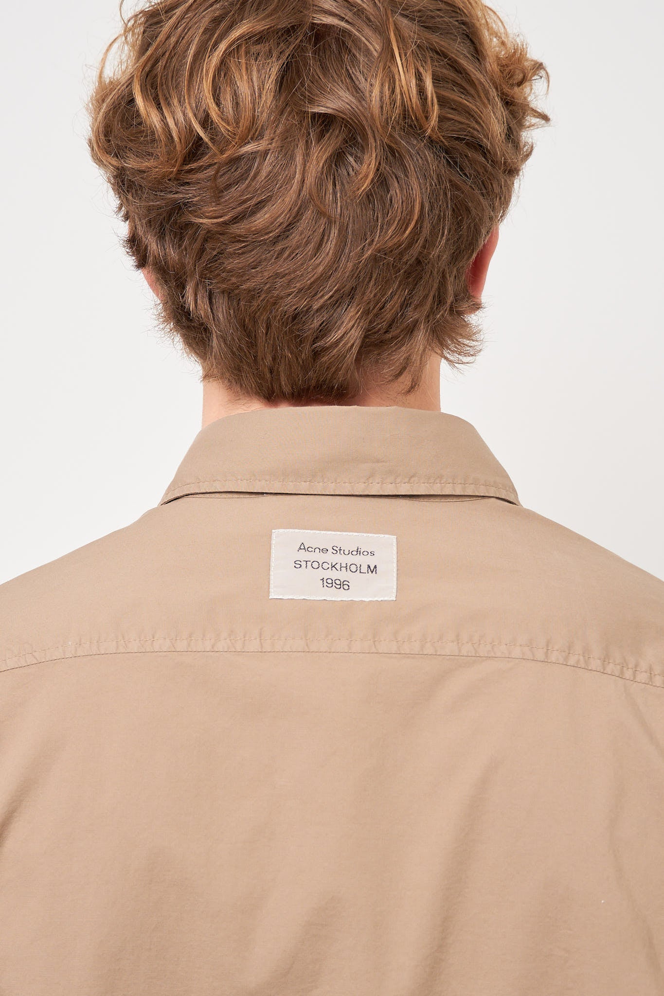 Buttpn-Up Shirt Taupe Brown