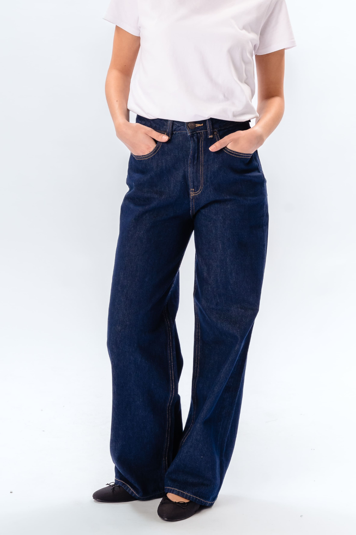 De Originale Performance Wide Jeans - Dark Blue Denim