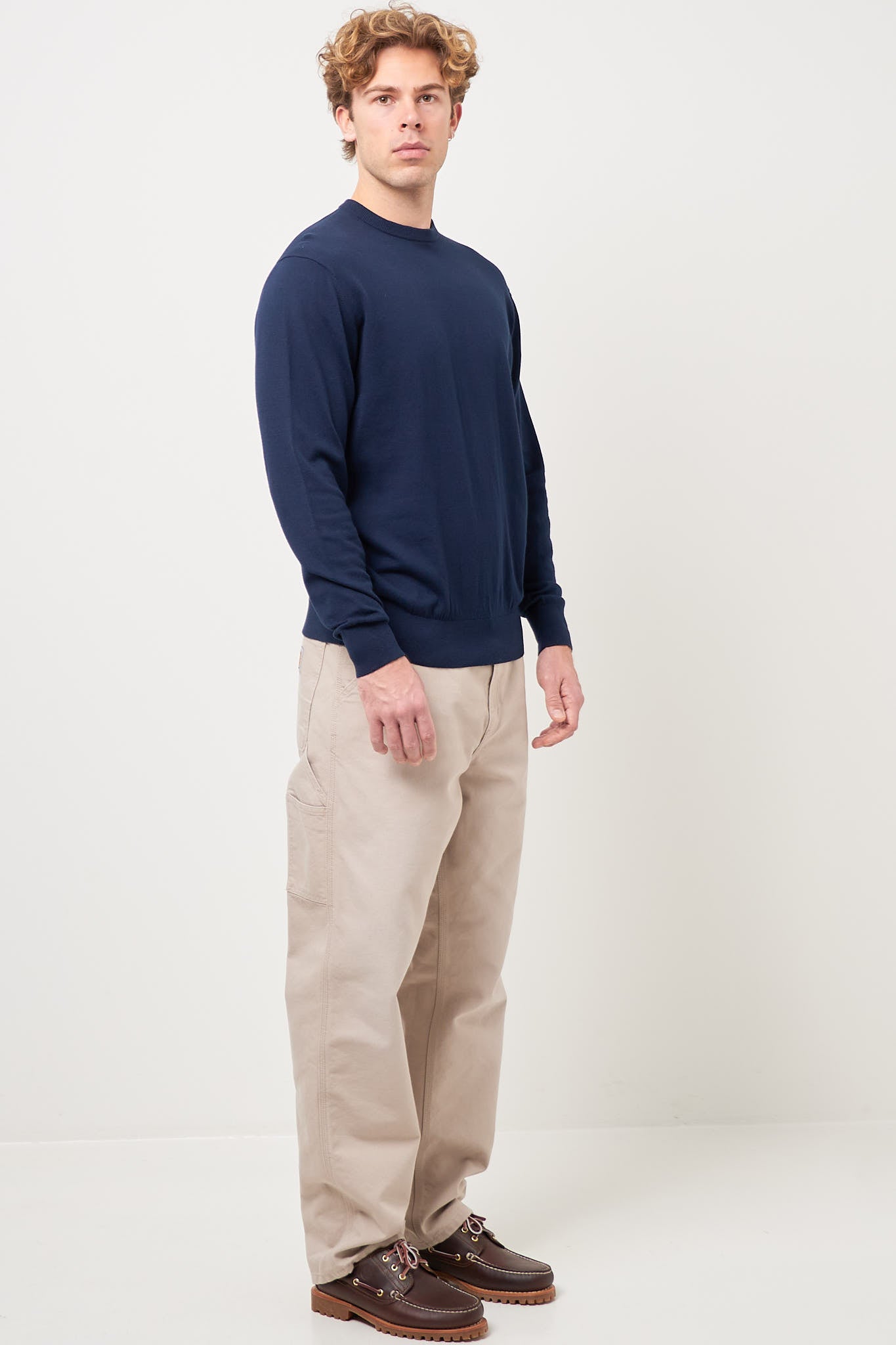 Gustaf Cotton Sweater Navy