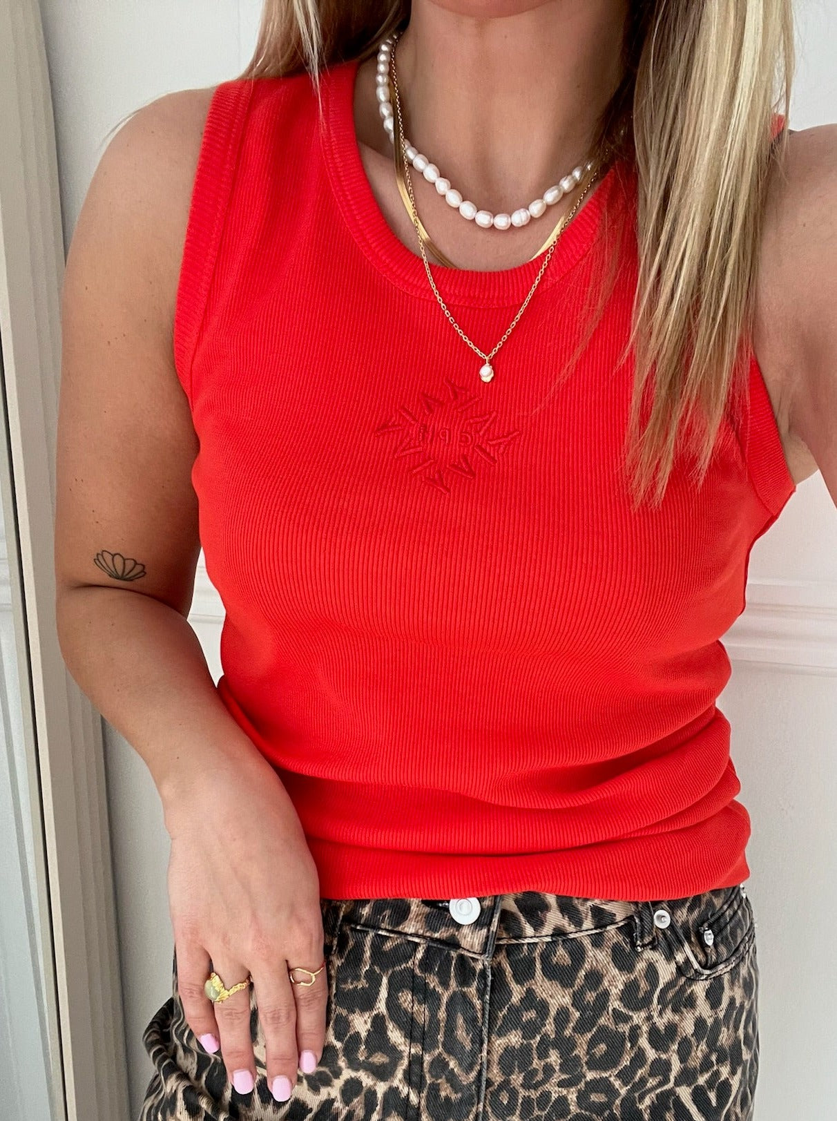 Ivy Copenhagen Rita Tank Top Flame Red Hot på udsalg
