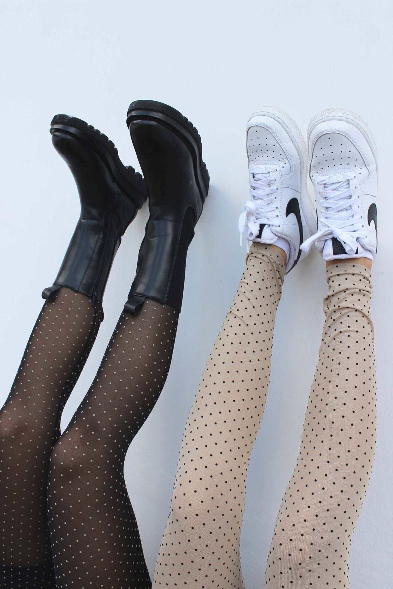 Nilla Leggings - Nude Sort Dot