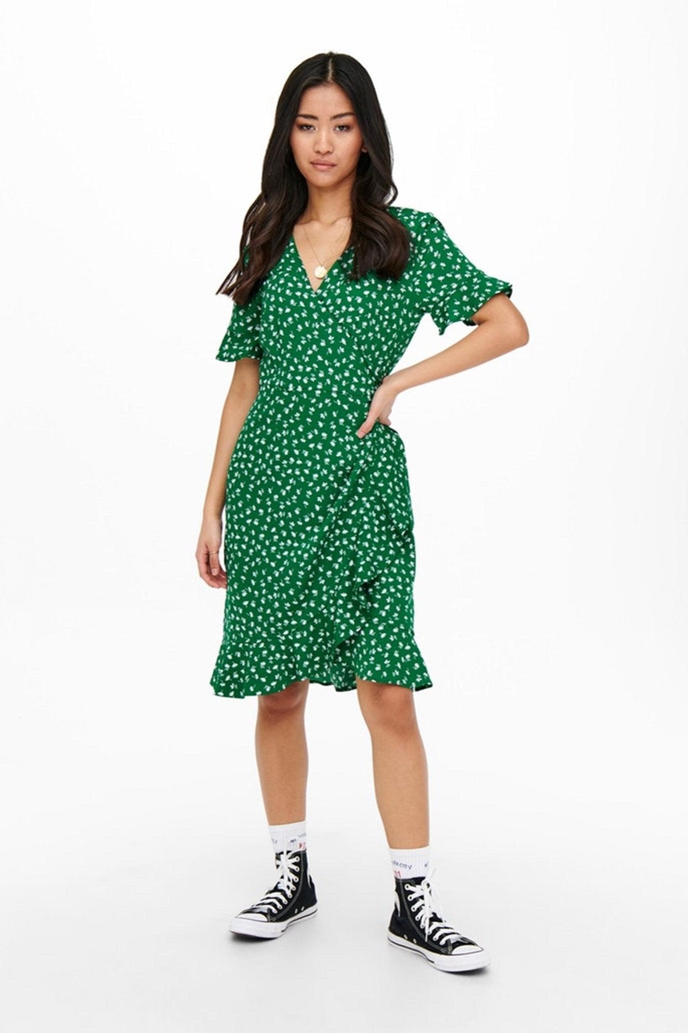 Olivia Wrap Dress - Verdant Green