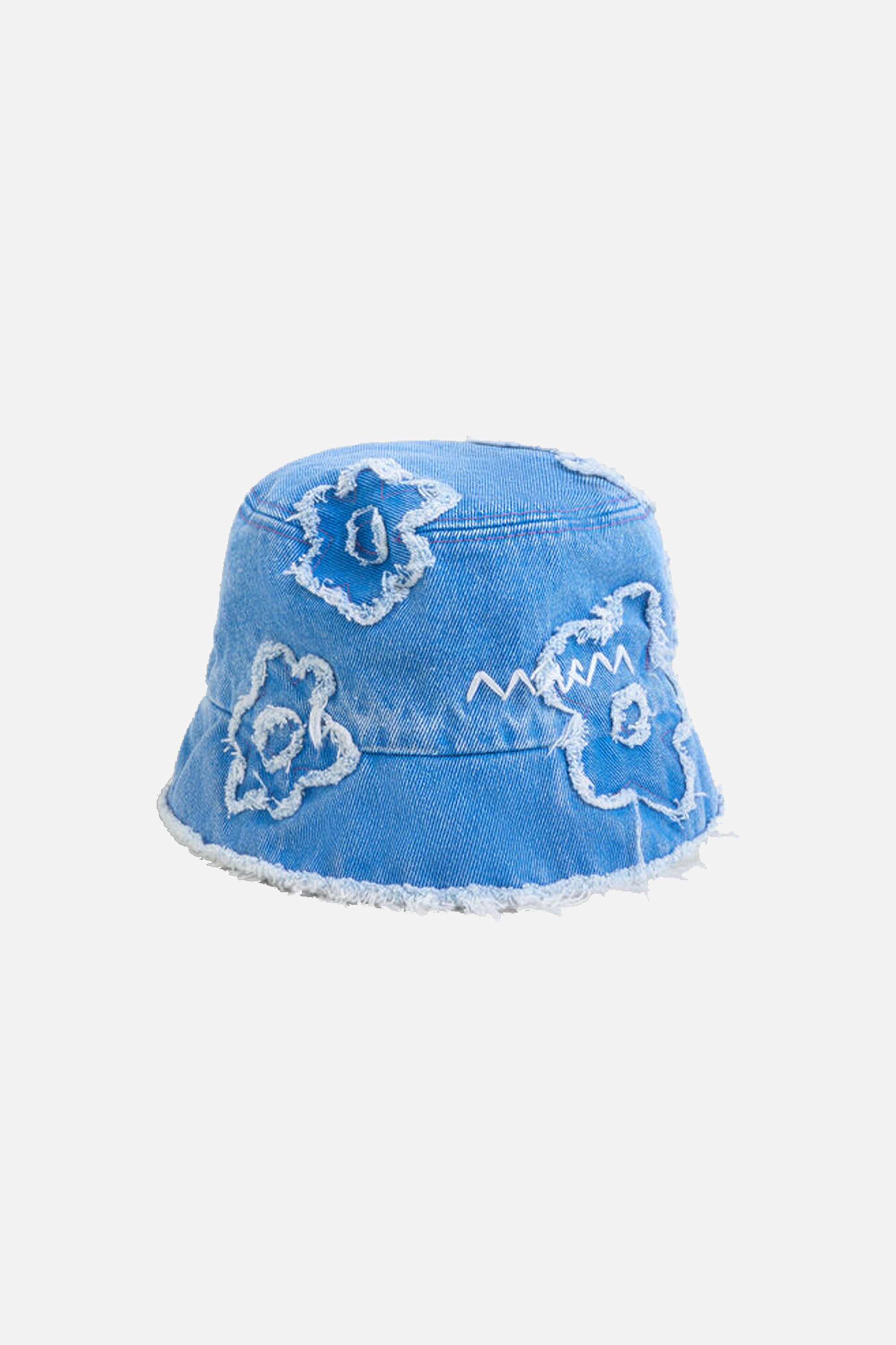 Patched Flower Bucket Hat Cobalt Online