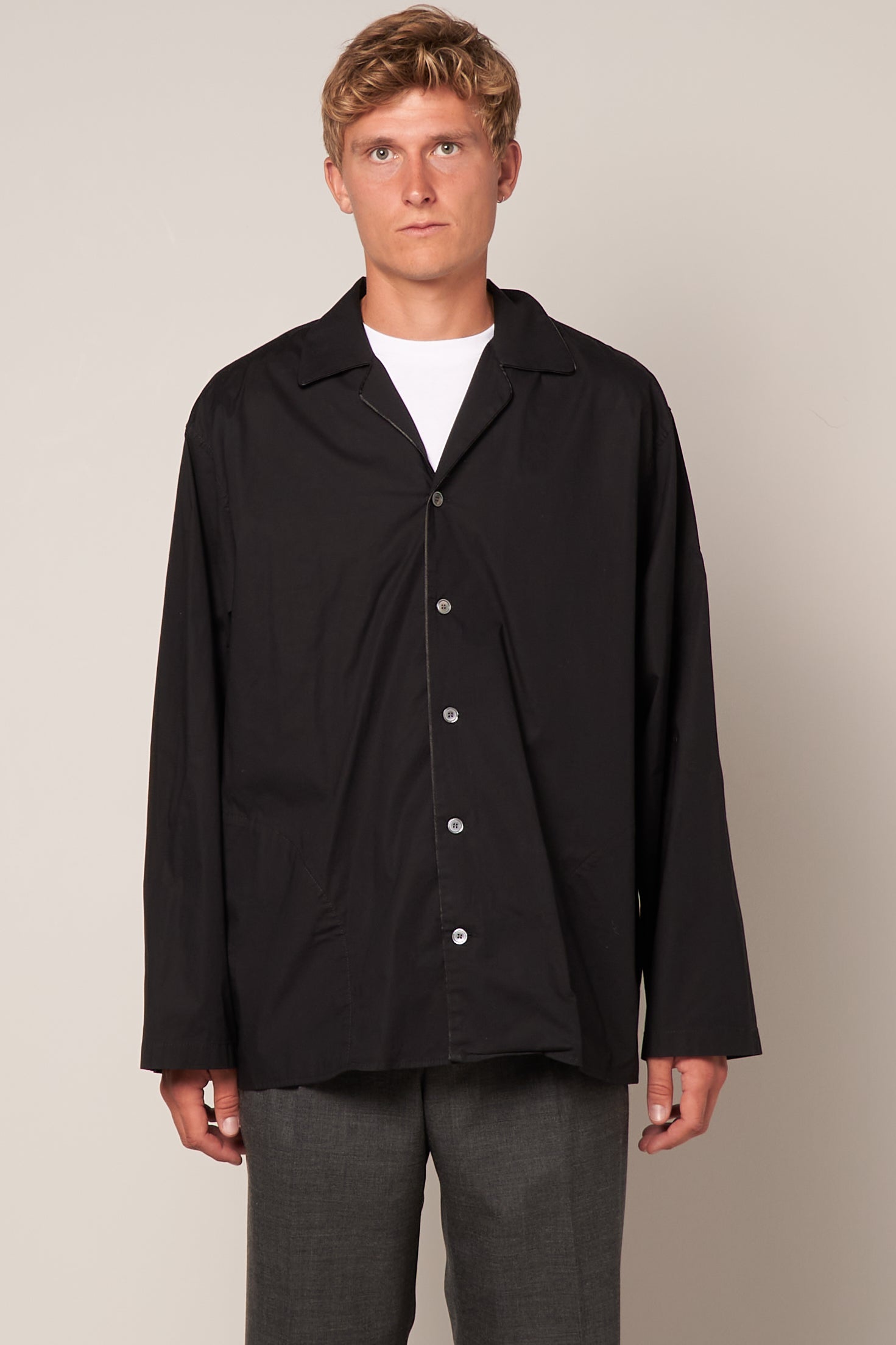 Pj Logo Shirt Black Online salg
