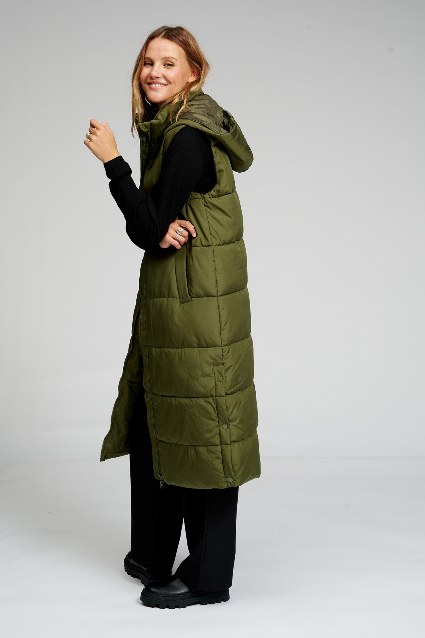 Rebecca Vest - Mørkegrøn