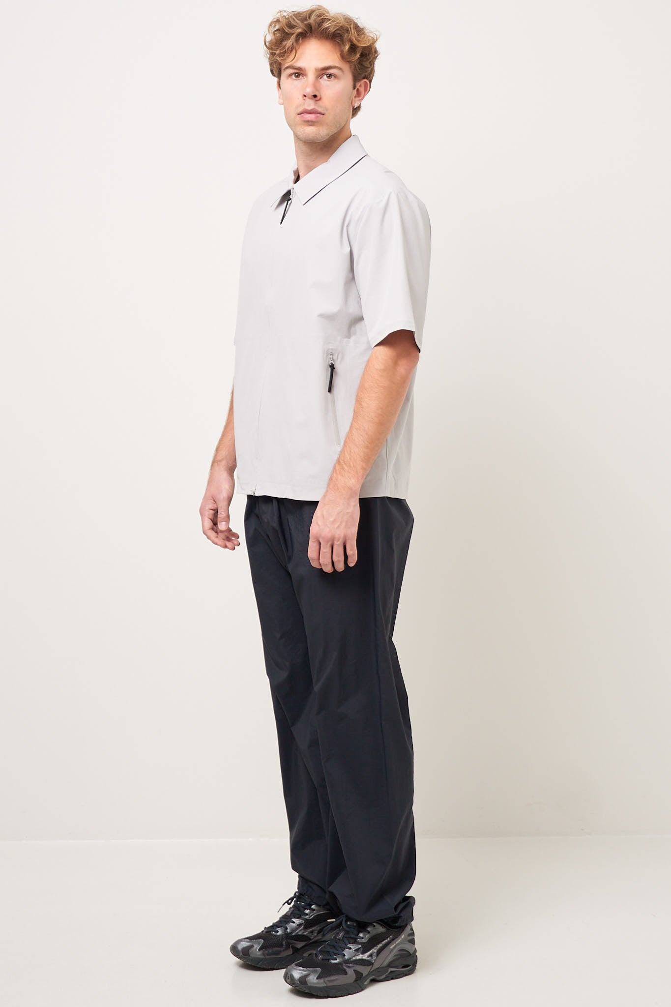 Technical Short Sleeve Shirt Light Grey