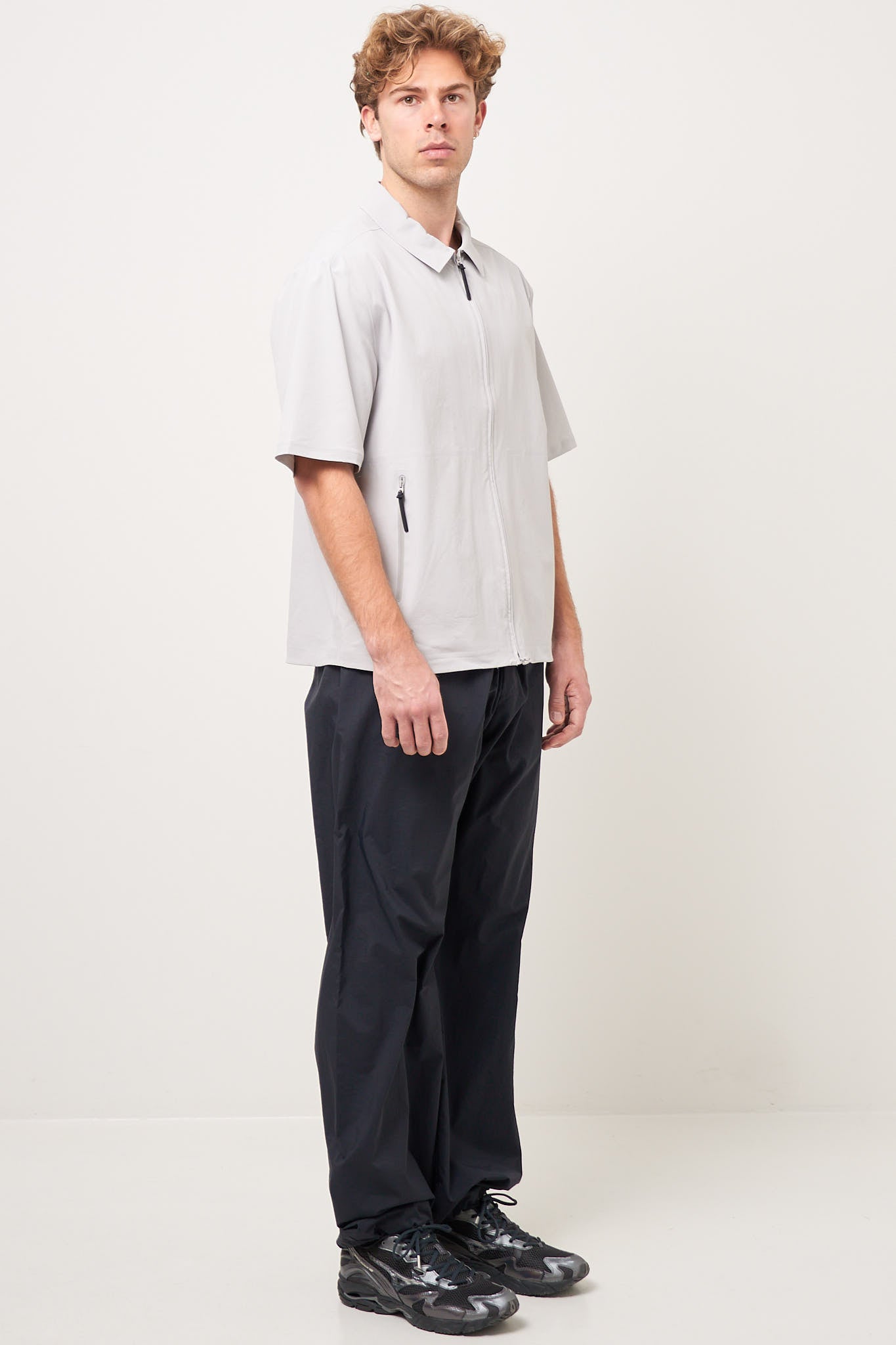 Technical Short Sleeve Shirt Light Grey