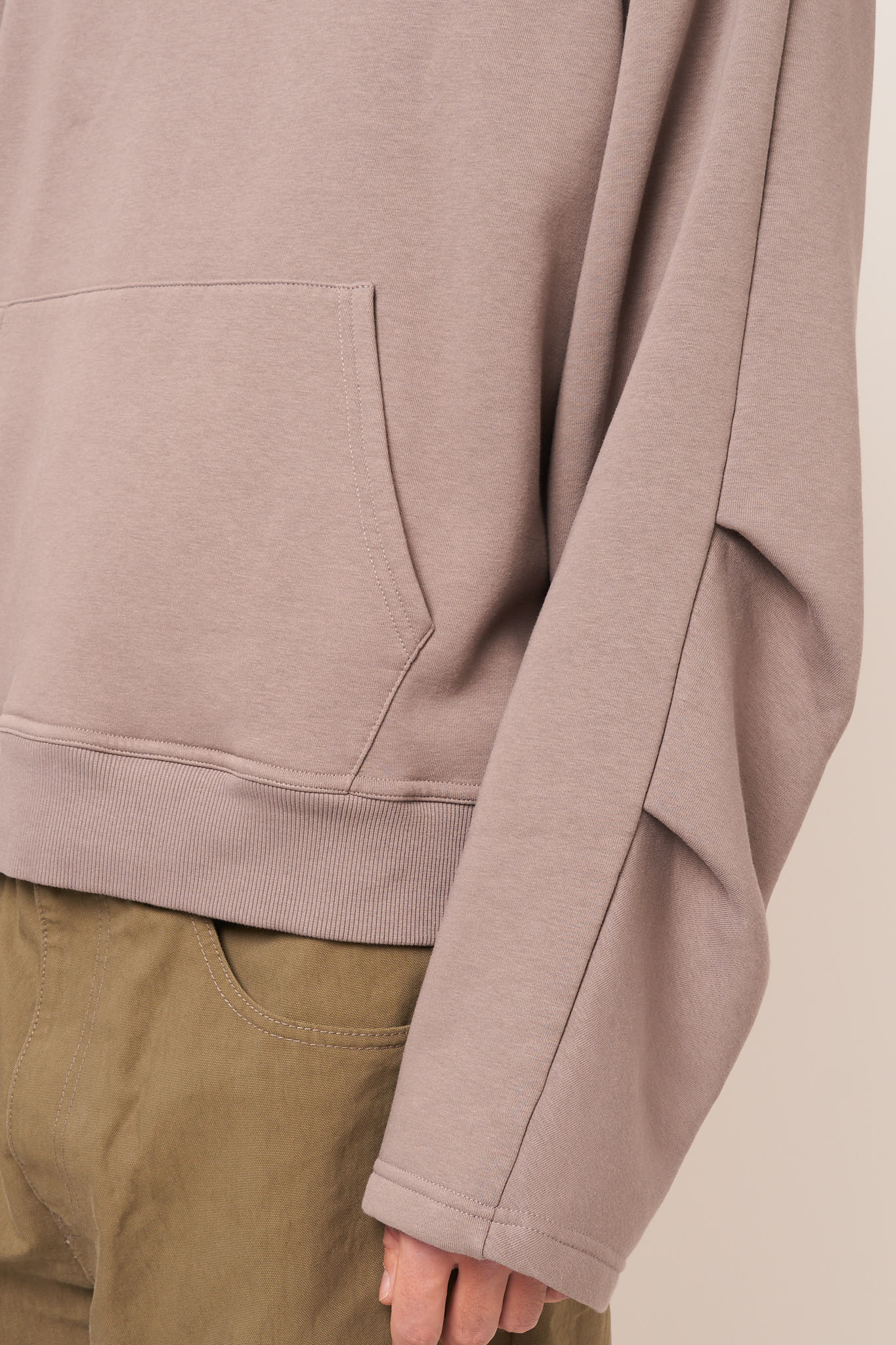 Hooded Sweatshirt Warm Grey Online salg