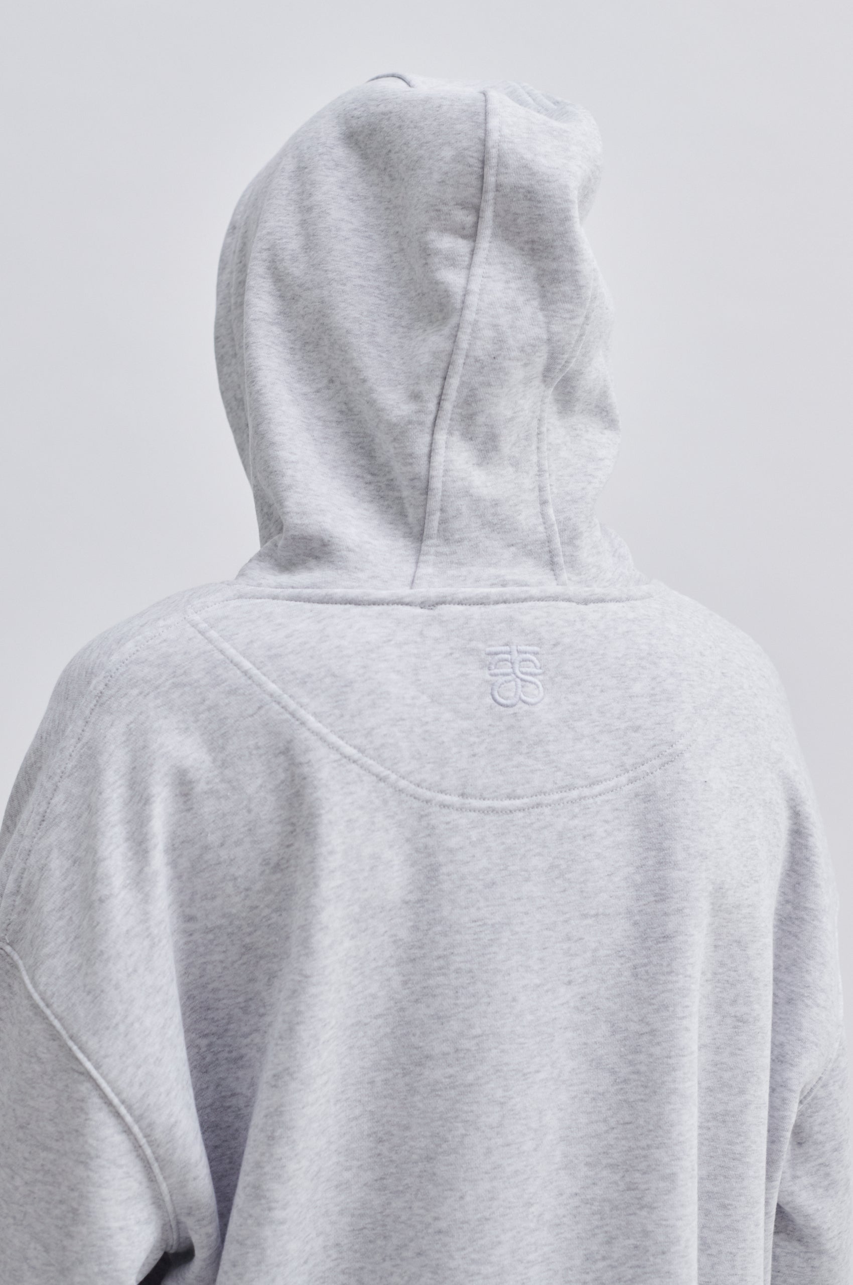 Second Female Abadell Sweat Hoodie Light Grey Melange