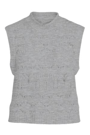 Serina Strik Vest - Grå
