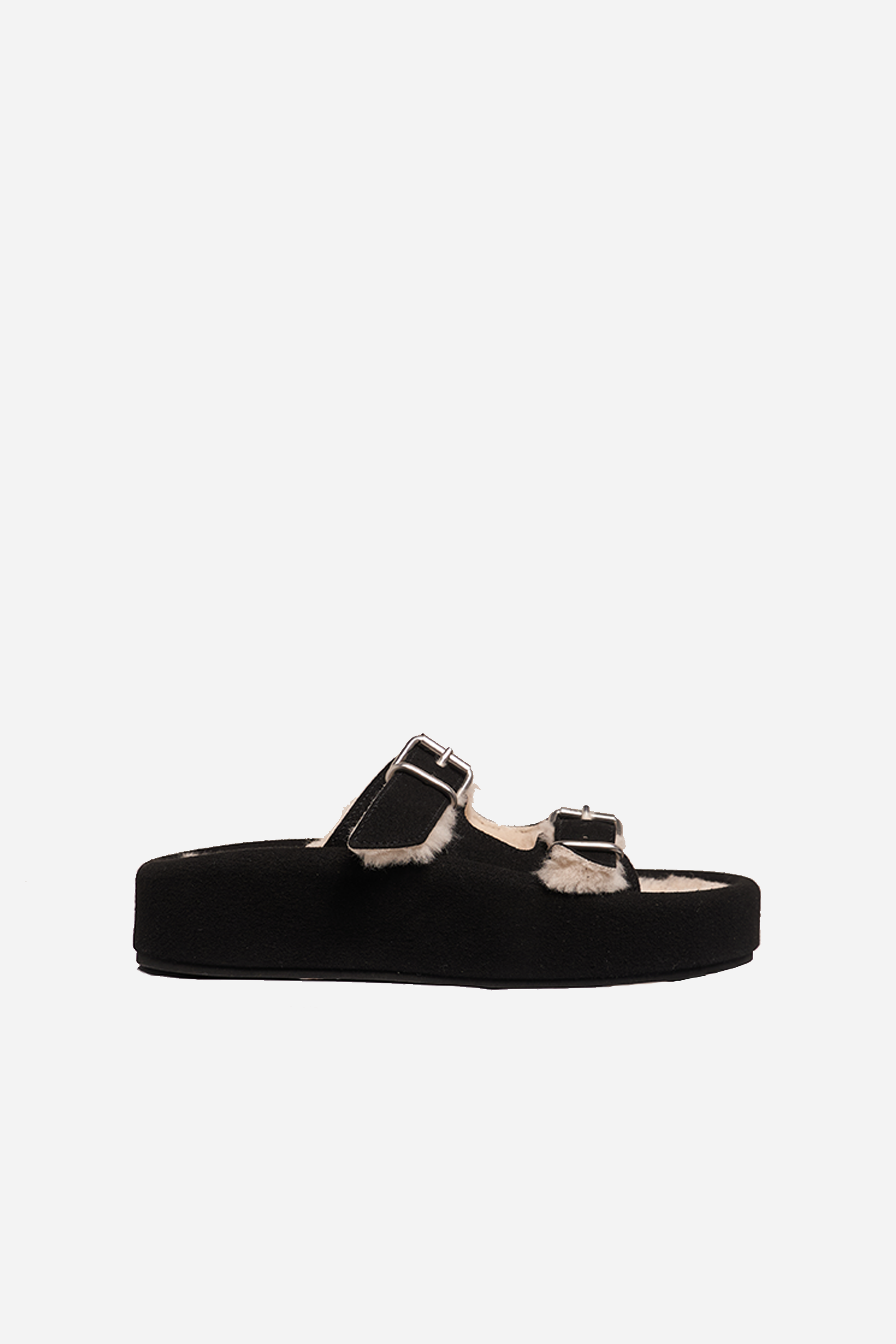 Shearling Sandal Black Online