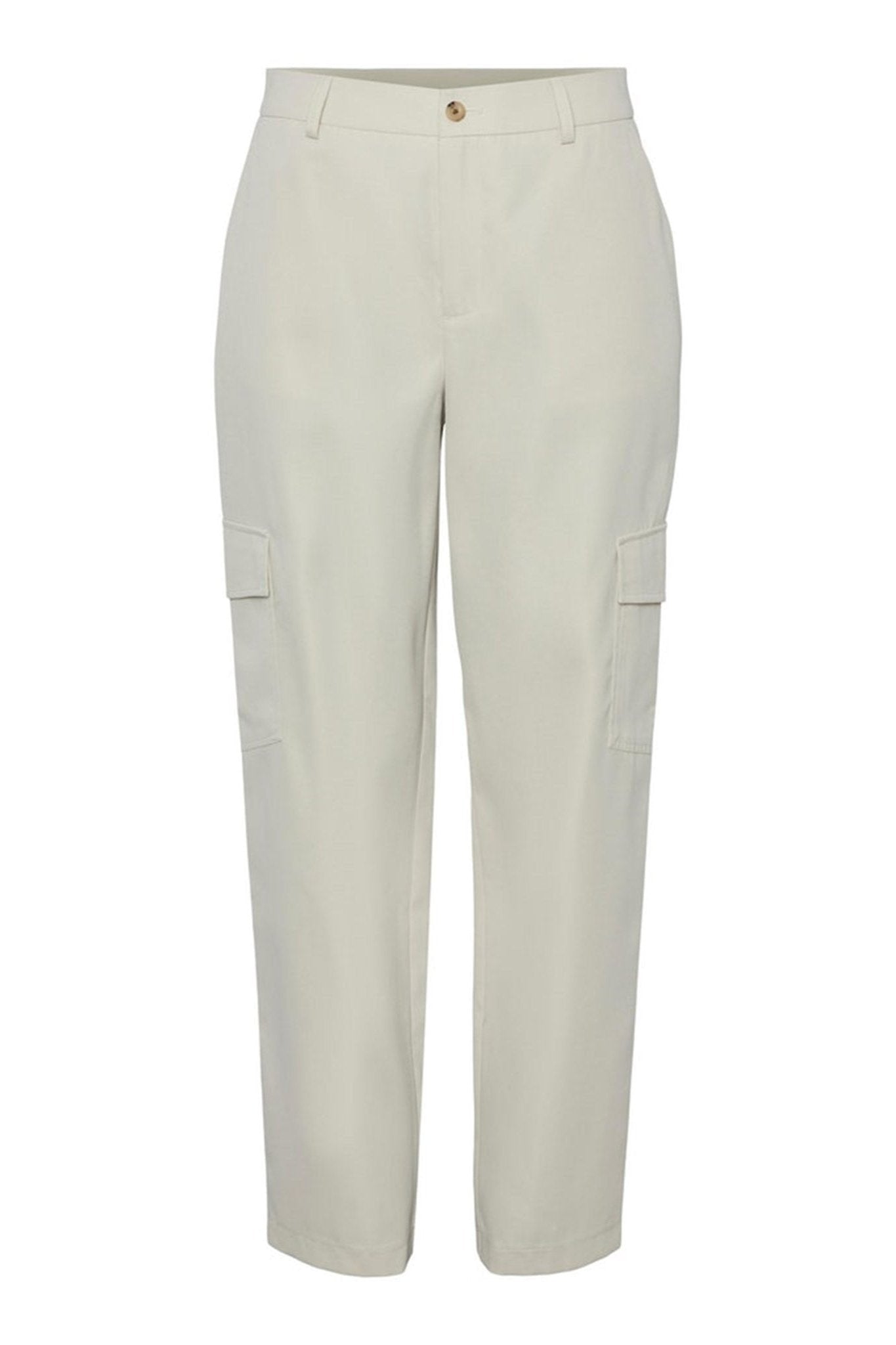 Sille Cargo Pants - White Pepper