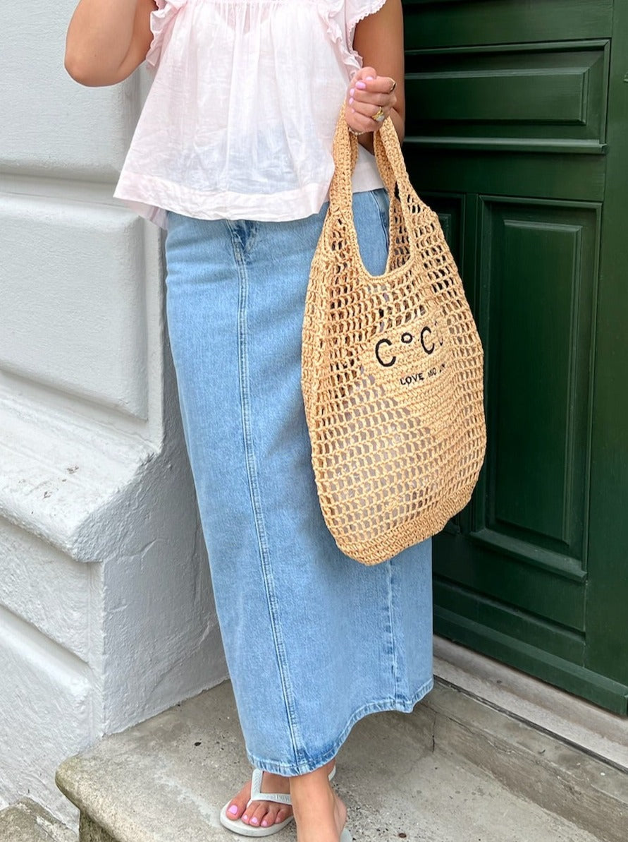 Co'Couture Straw Tote Taske Straw