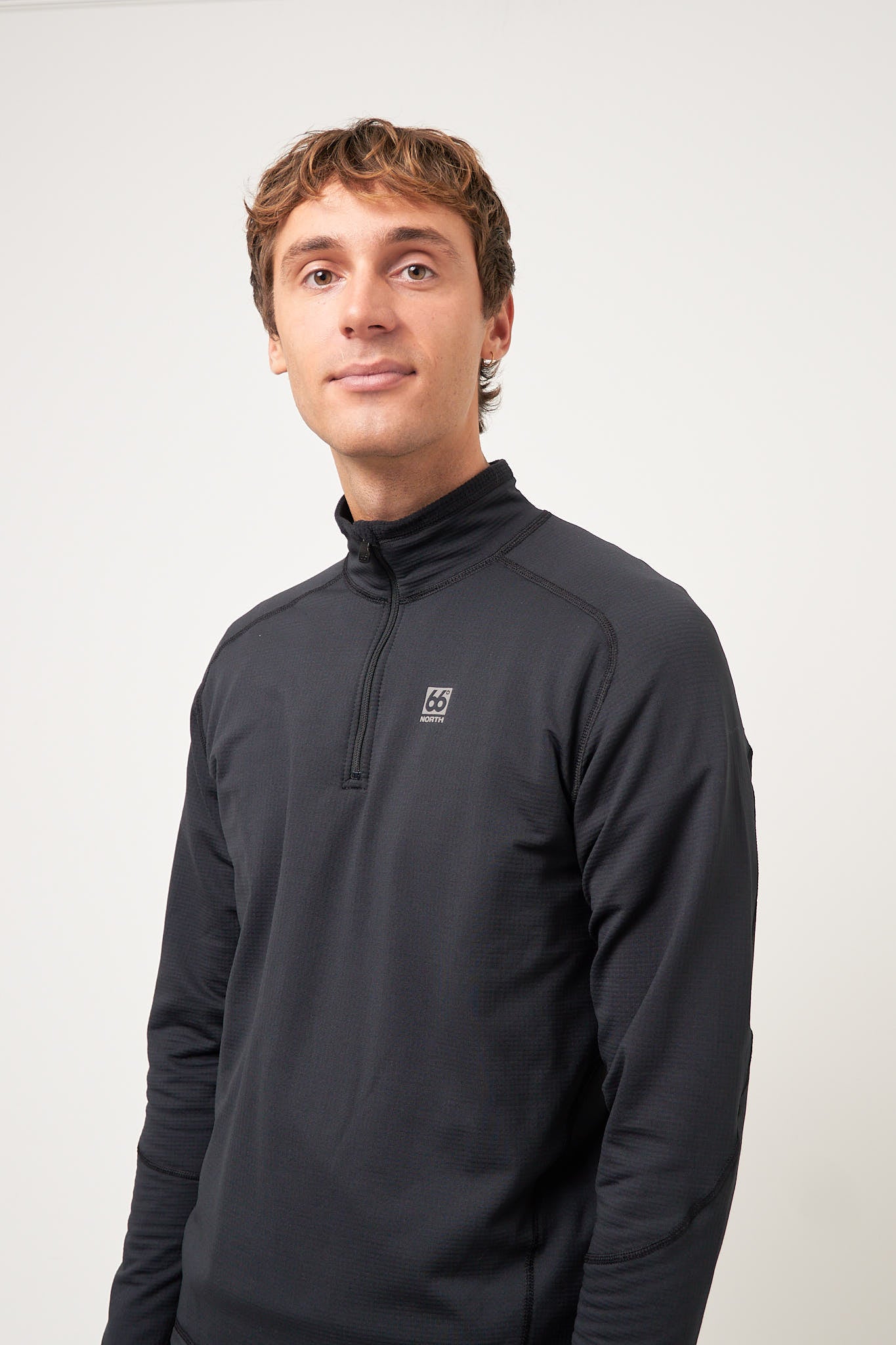 Grettir Zip Neck Black