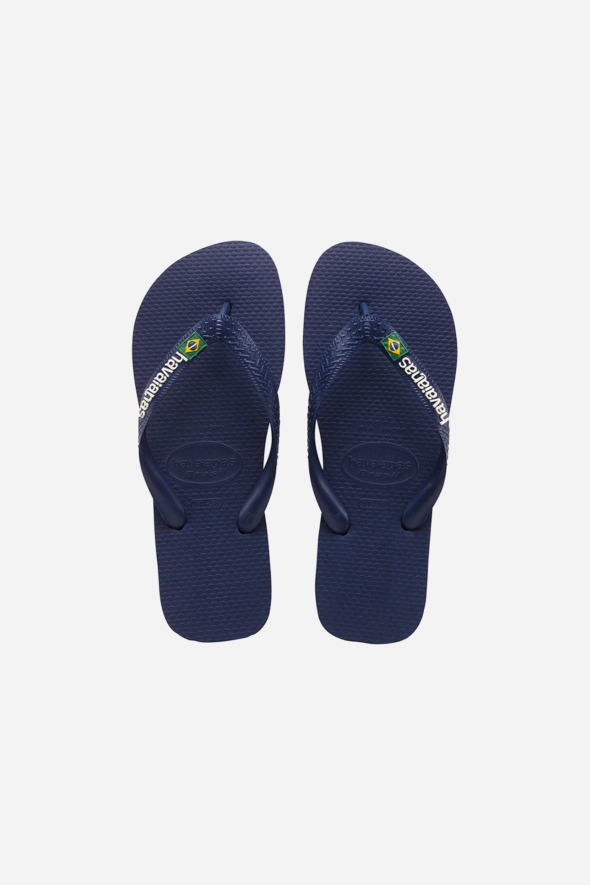 Havaianas Brasil Logo Navy Blue