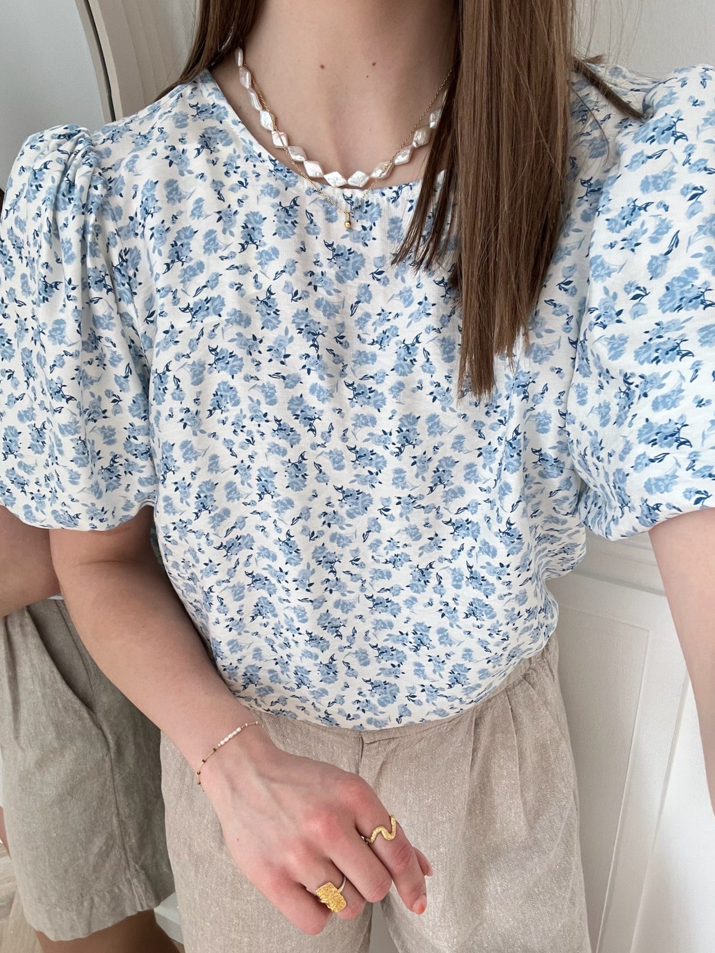 MSCH Copenhagen Cajsa Karalynn 2/4 Bluse Skyway Flower