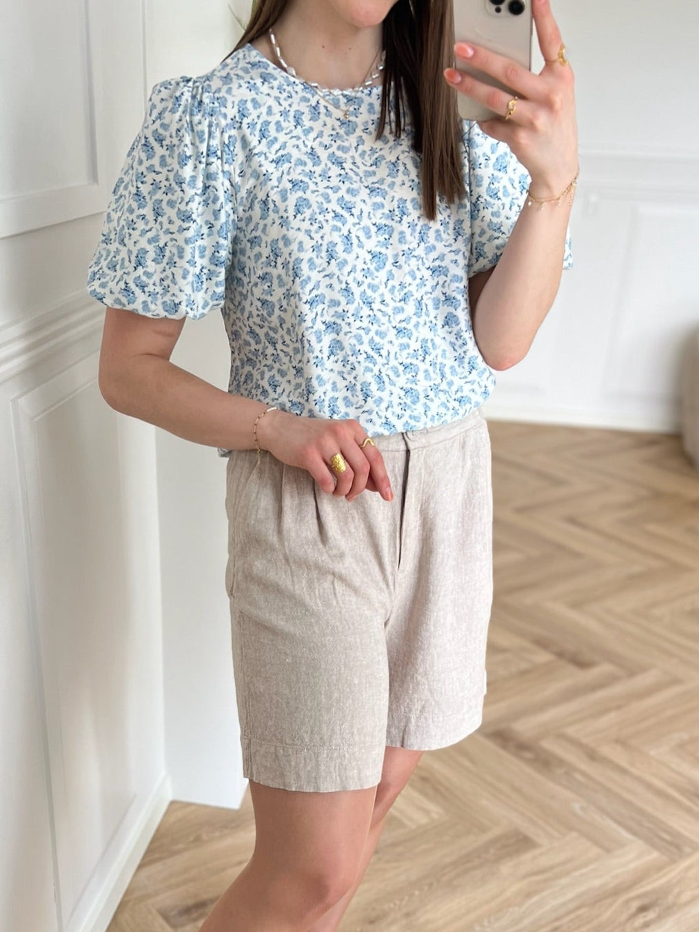 MSCH Copenhagen Cajsa Karalynn 2/4 Bluse Skyway Flower