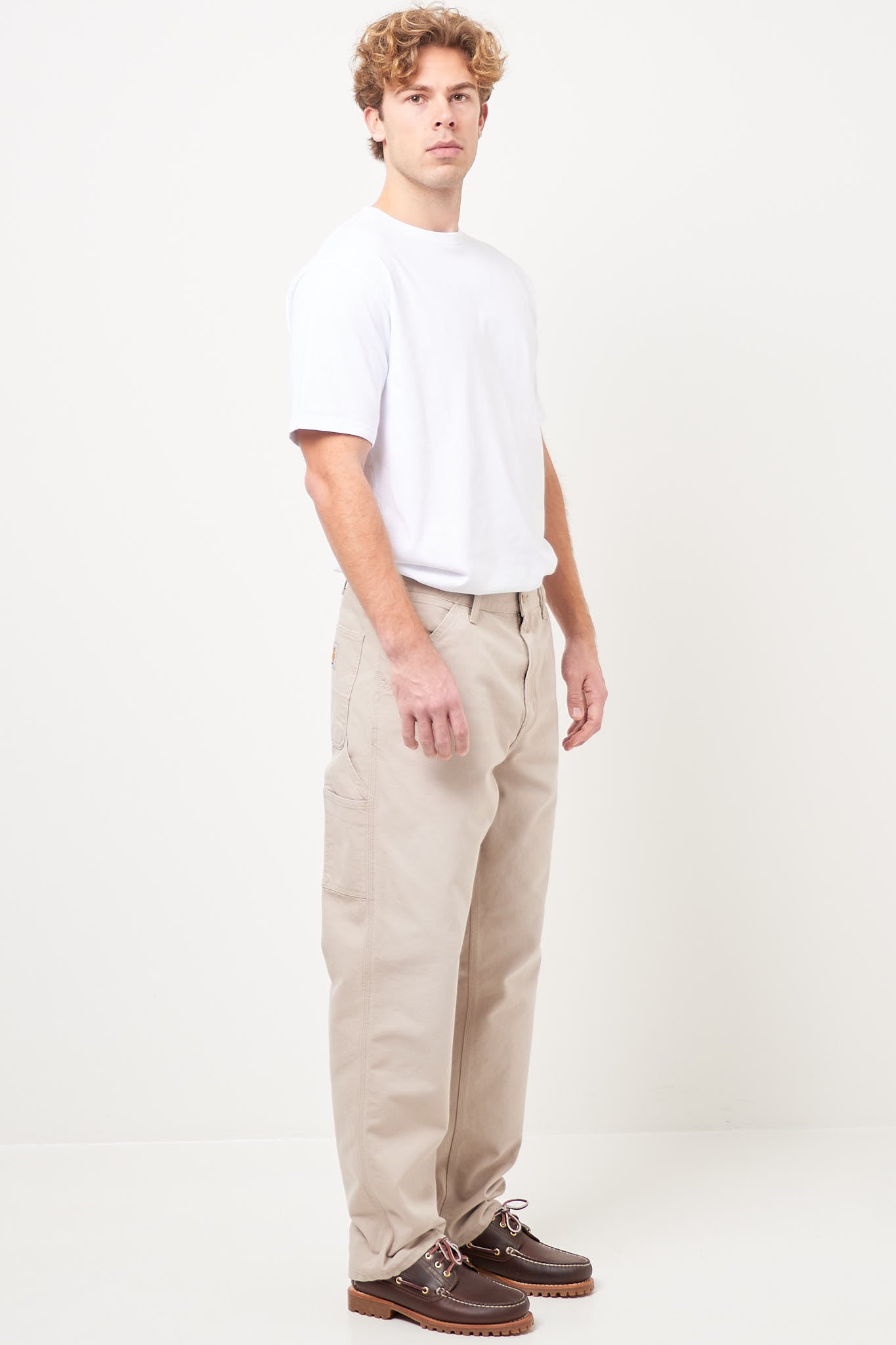Single Knee Pant Dusky Beige Levere