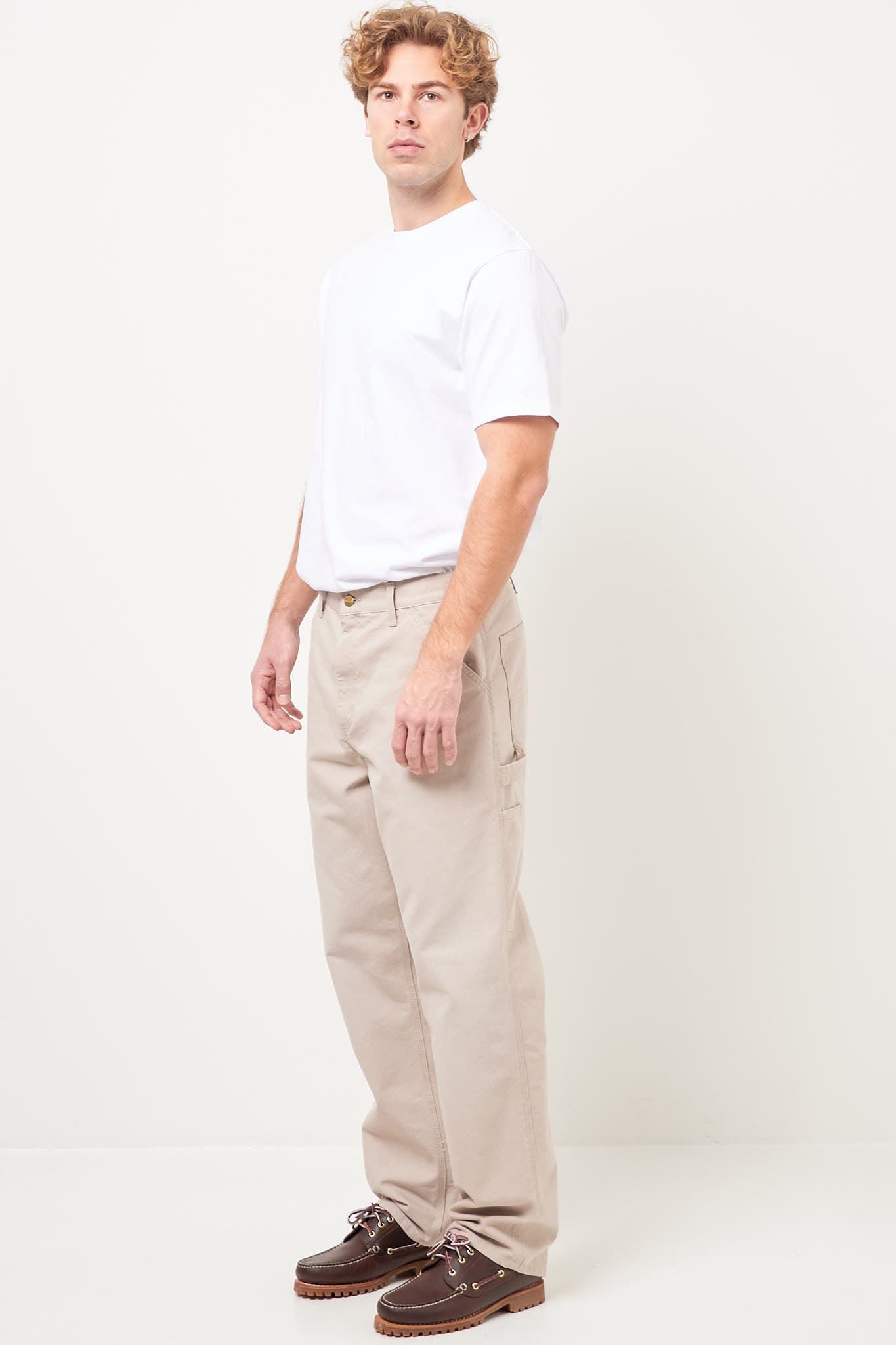 Single Knee Pant Dusky Beige Levere