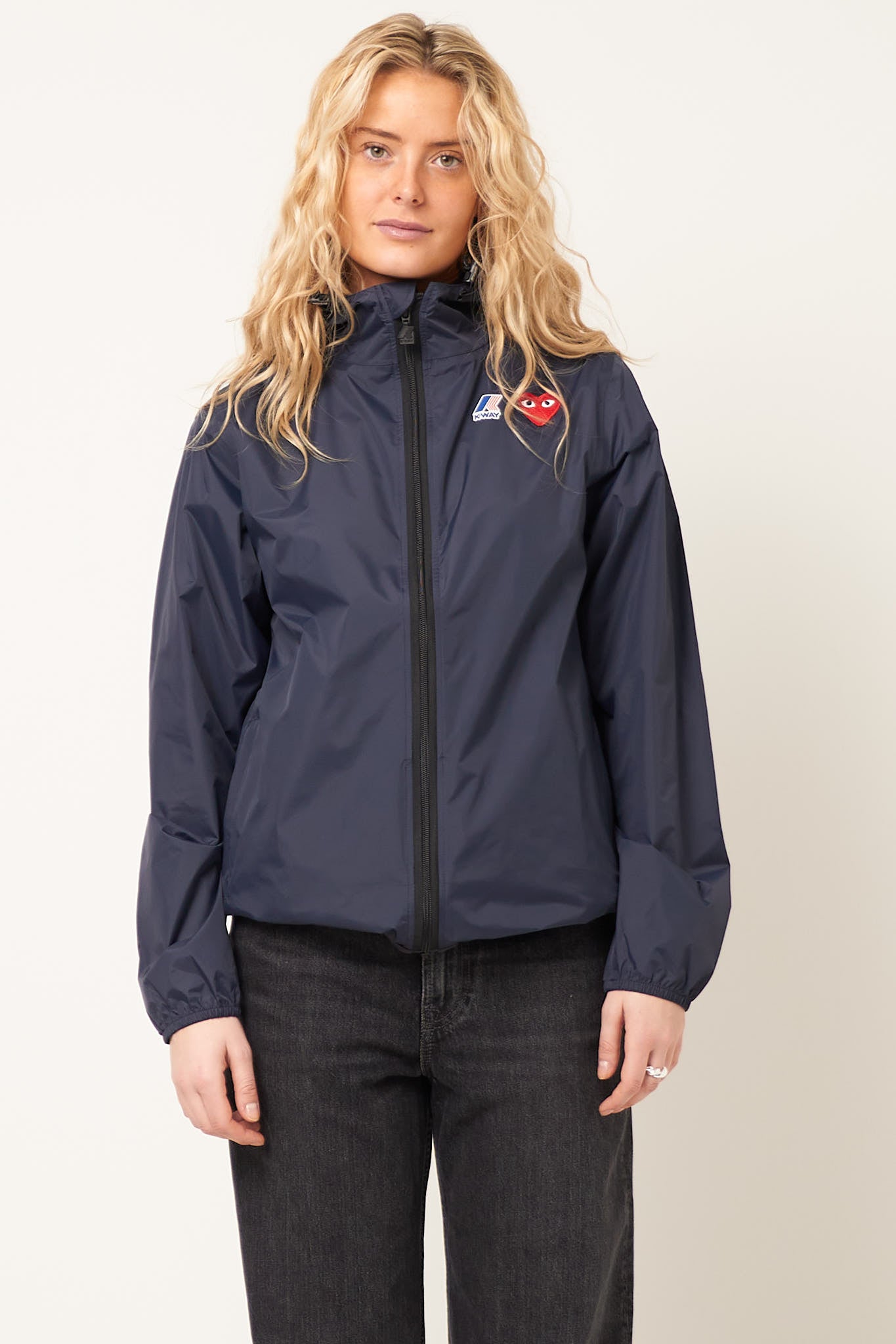K-Way Hoodie Full Zip Navy