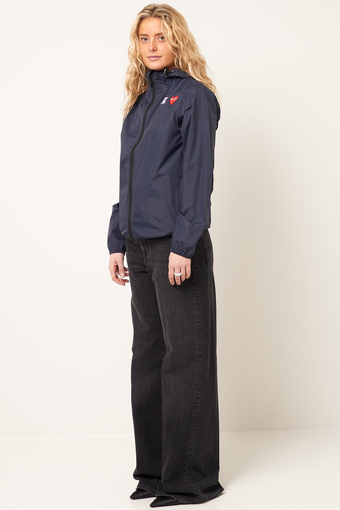 K-Way Hoodie Full Zip Navy