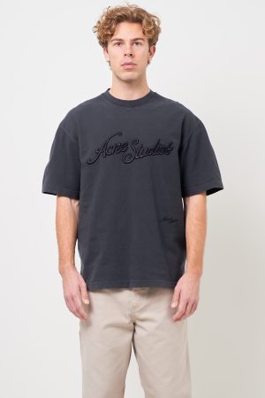 Relaxed Fit Logo T-Shirt Faded Black