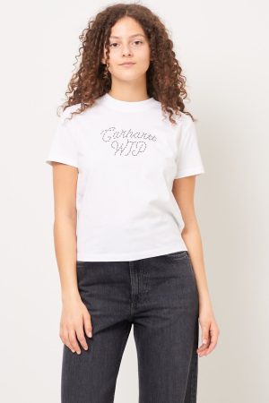 W' S/S Sunflower T-Shirt White