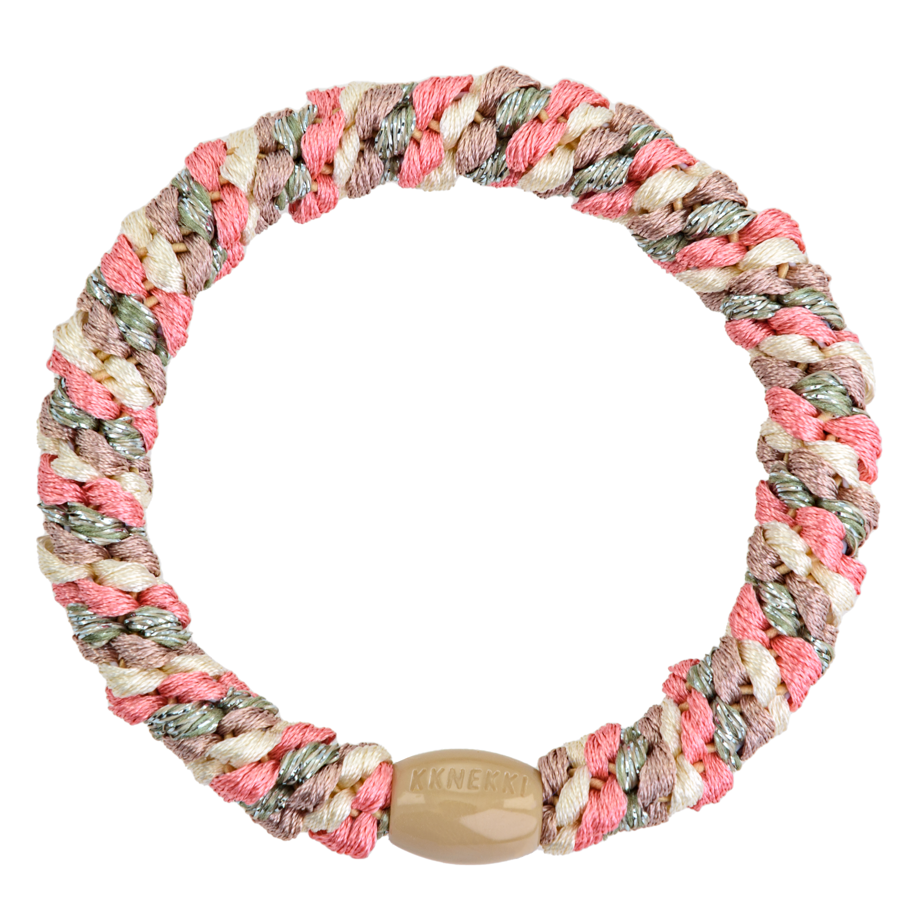 BonDep Kknekki Hårelastik Mix Faded Rose/Dusty Green