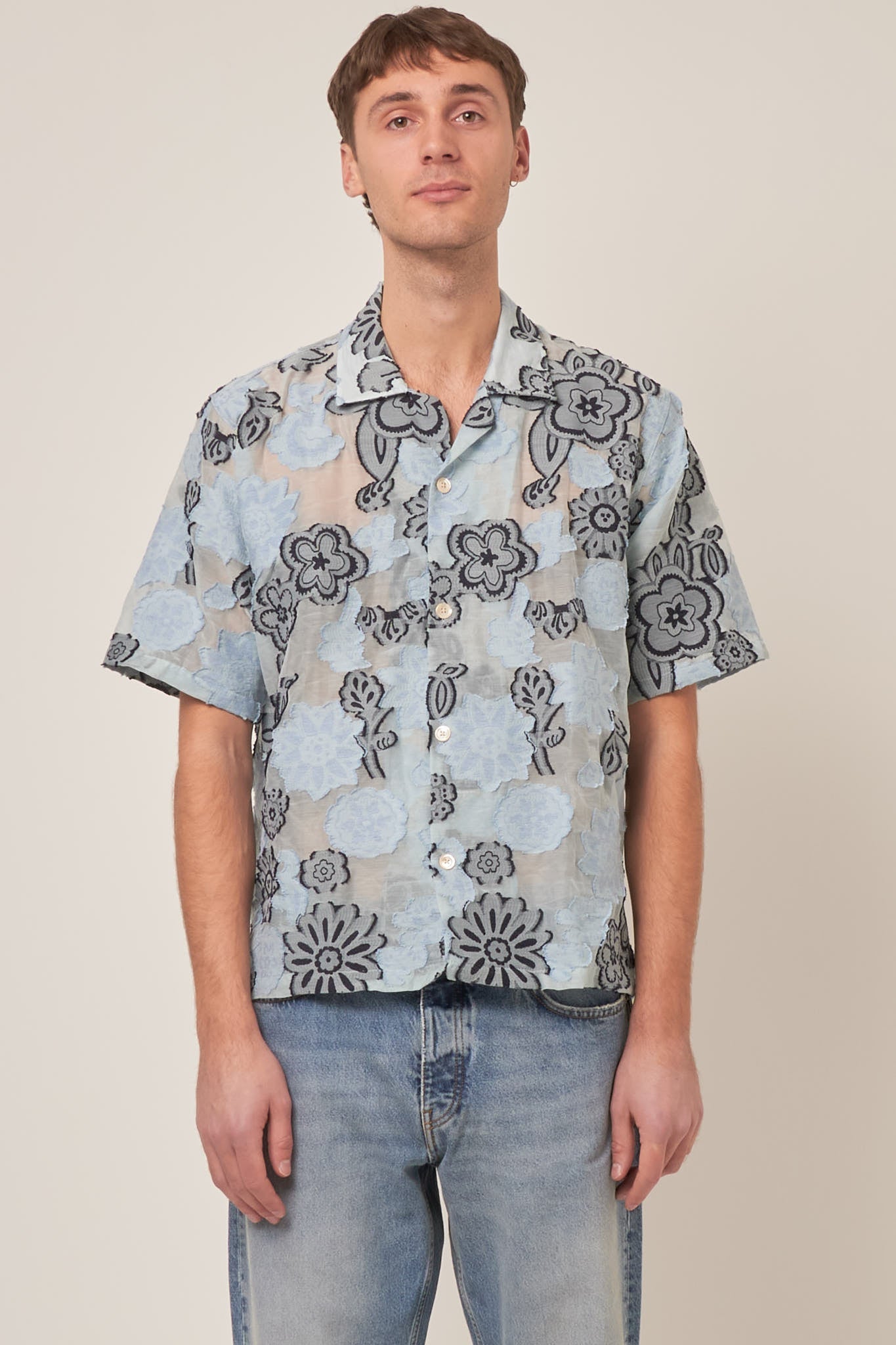 Cayo Shirt SS Light Blue Online nu
