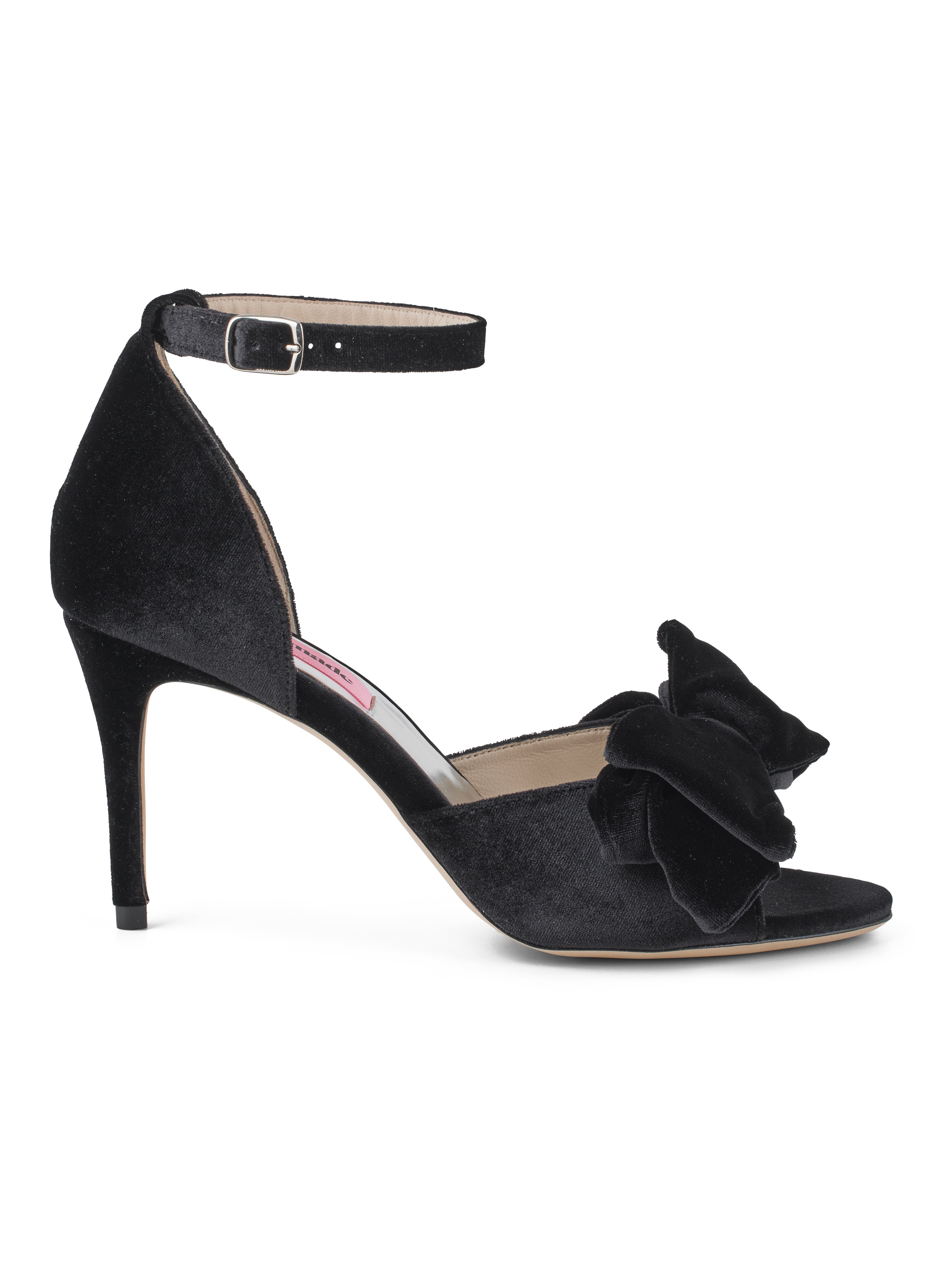 Custommade Marita Velvet Stilet Anthracite Black på udsalg