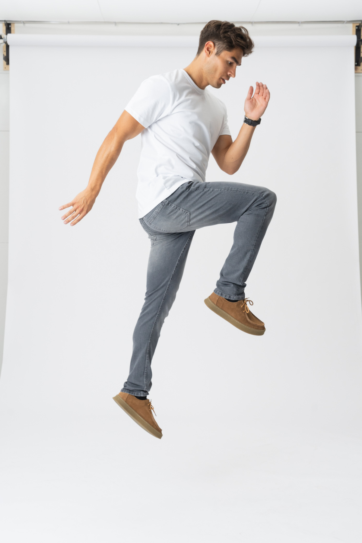 De Originale Performance Jeans (Slim) - Grå Denim Online Hot Salg