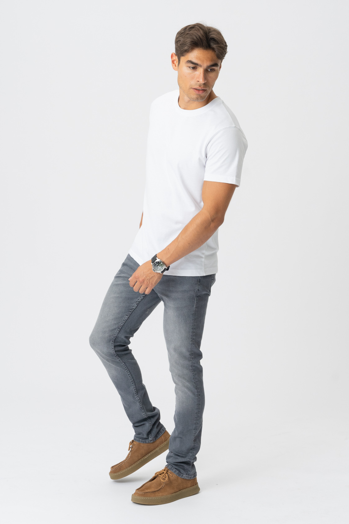 De Originale Performance Jeans (Slim) - Grå Denim Online Hot Salg