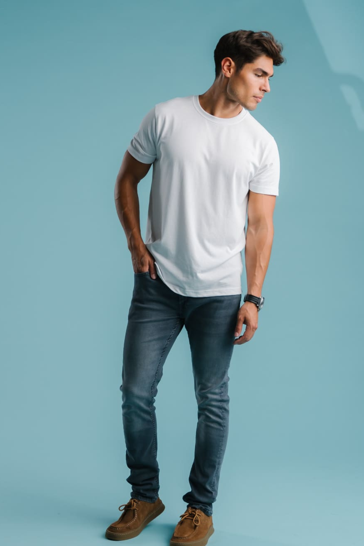 De Originale Performance Jeans (Slim) - Grå Denim Online Hot Salg