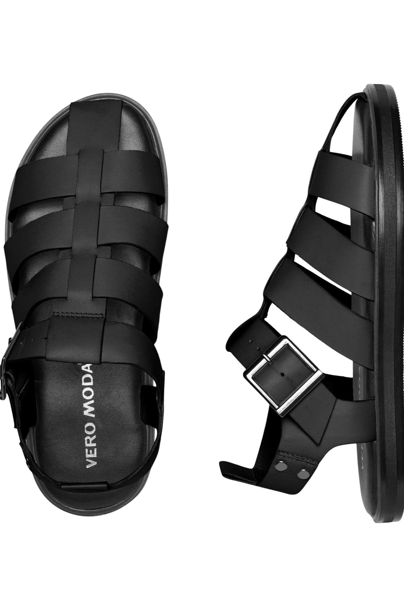 Gitta Læder Sandal - Sort