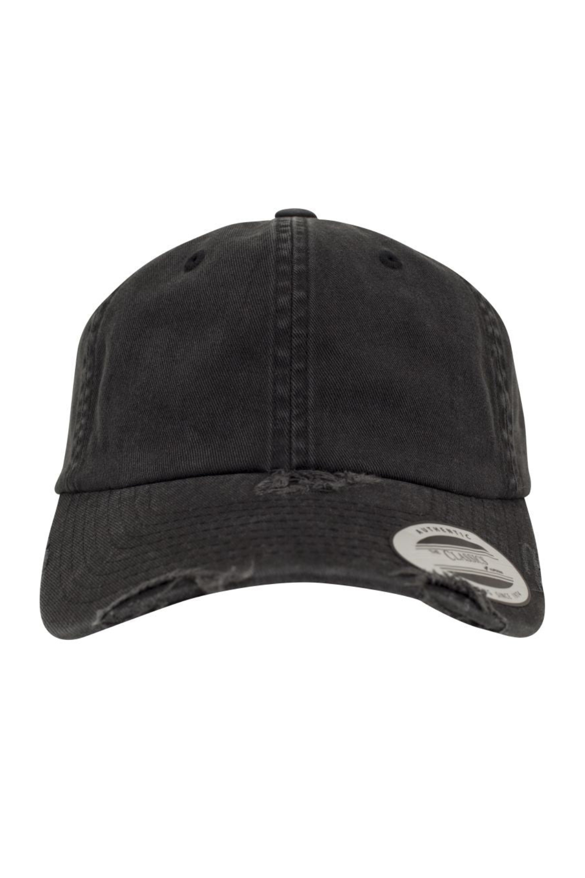 Low Profile Destroyed Cap - Black