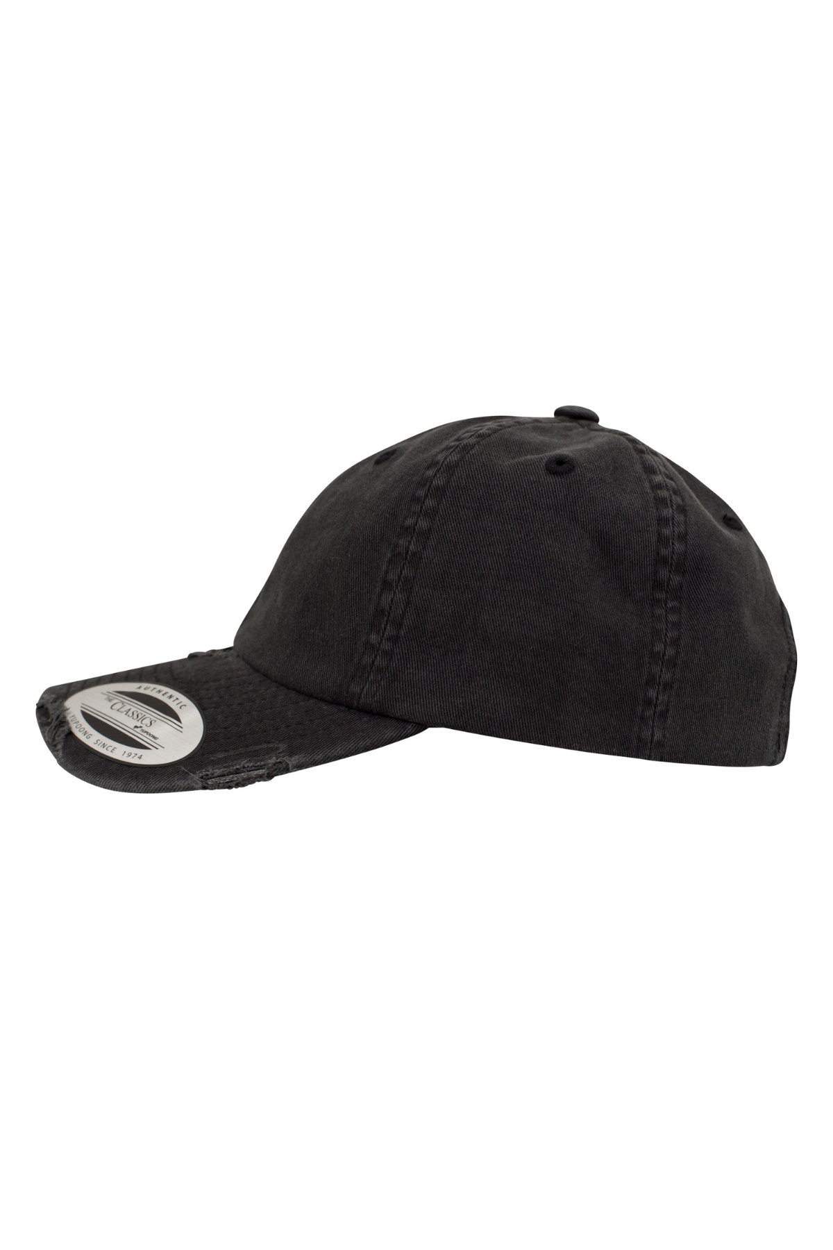 Low Profile Destroyed Cap - Black