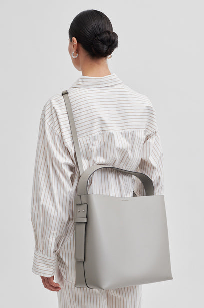 Second Female Leata Maxi Leather Taske Roasted Cashew Online nu
