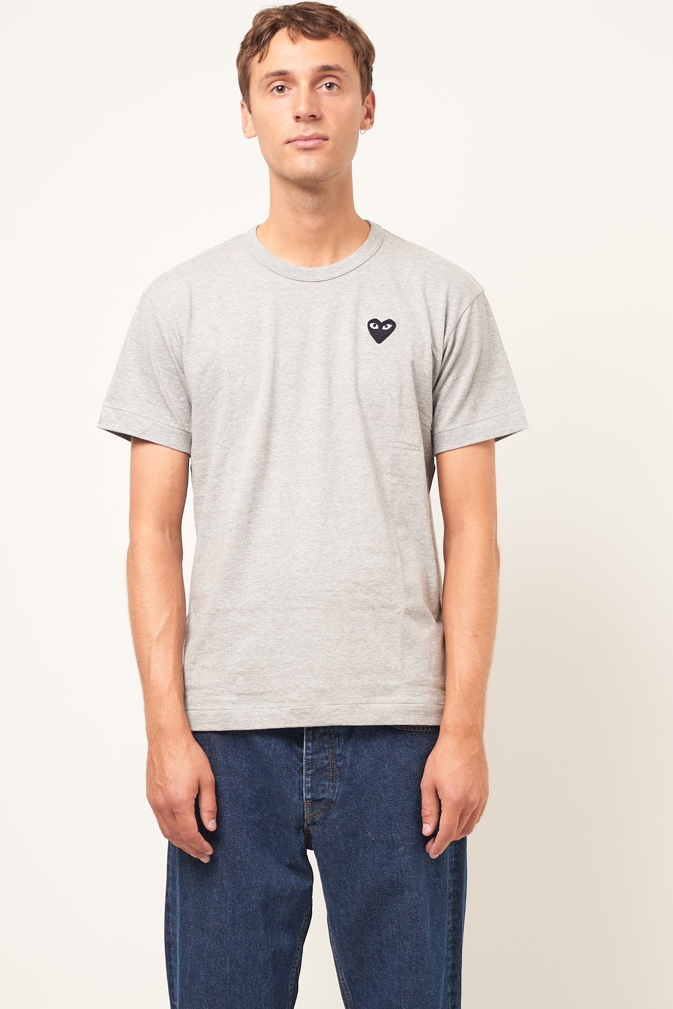 Black Heart T-shirt Grey Online Hot Salg