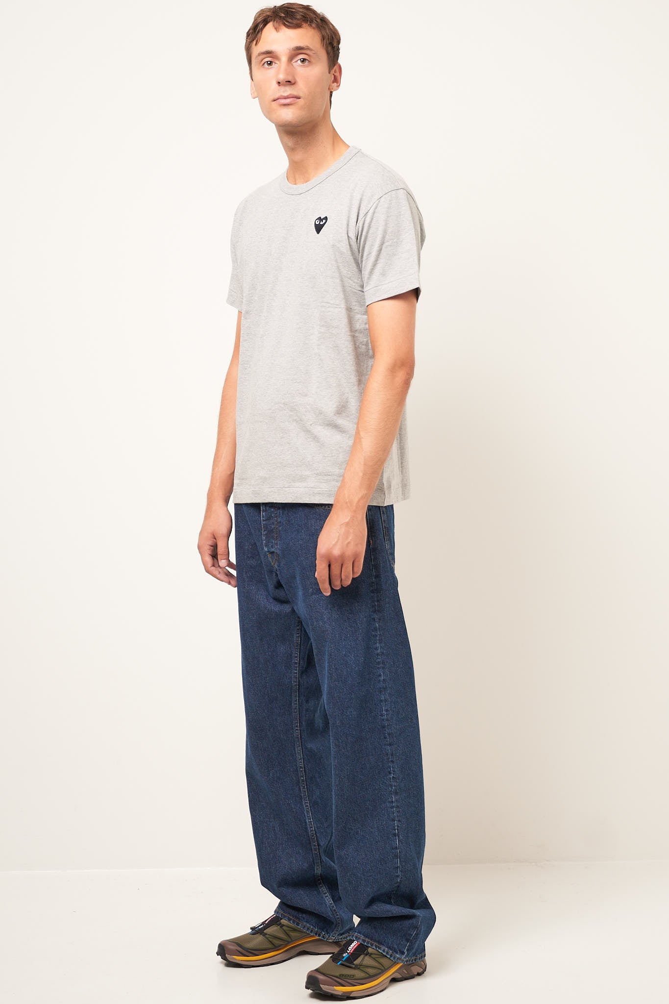 Black Heart T-shirt Grey Online Hot Salg