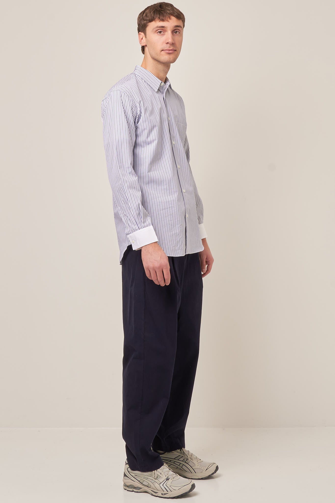 Forever Shirt Blue Stripe Udsalg