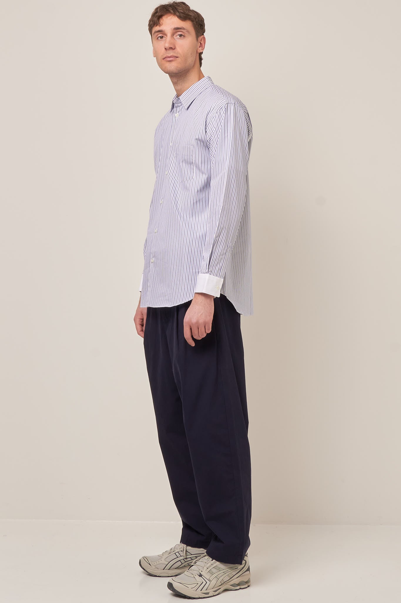 Forever Shirt Blue Stripe Udsalg