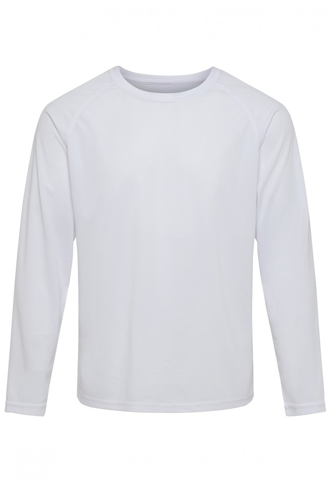 Langærmet Trænings T-shirt - Hvid
