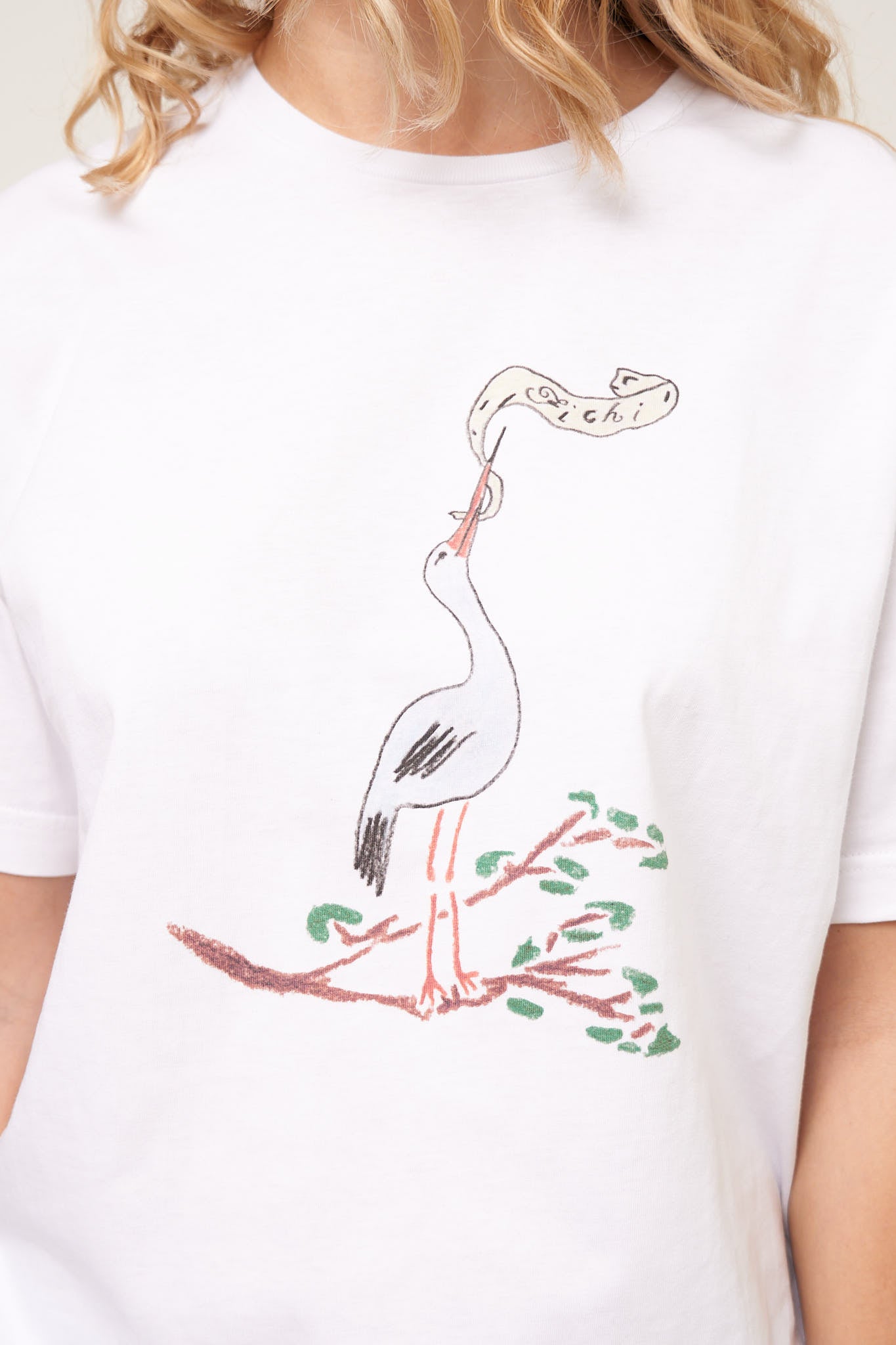 Stork with Banner T-Shirt Levere