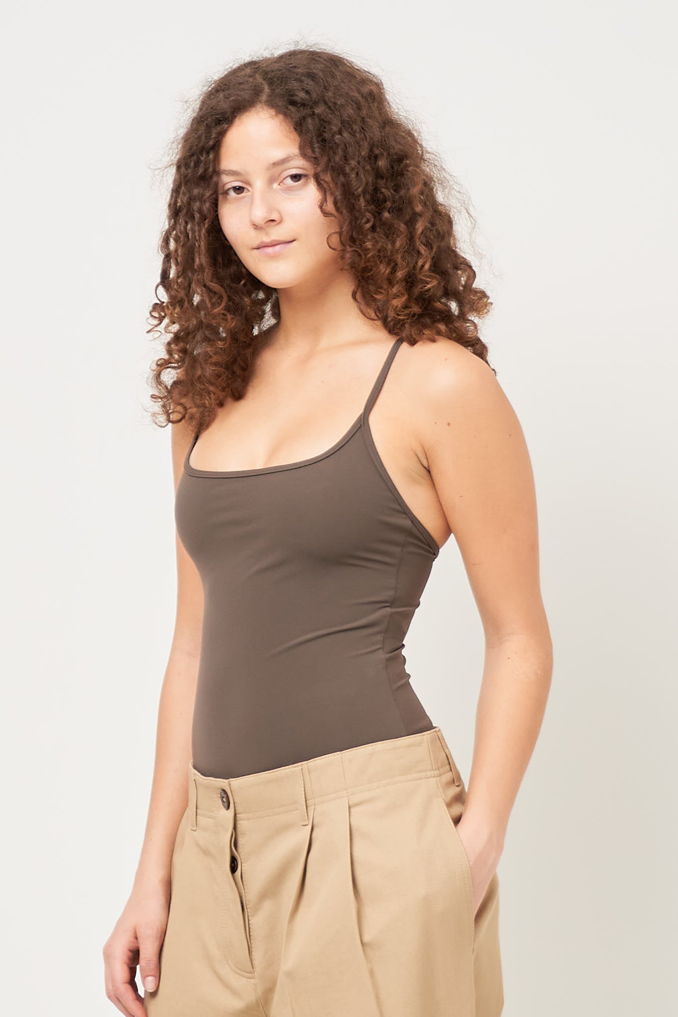 Stripe Edge Swimsuit Pepper