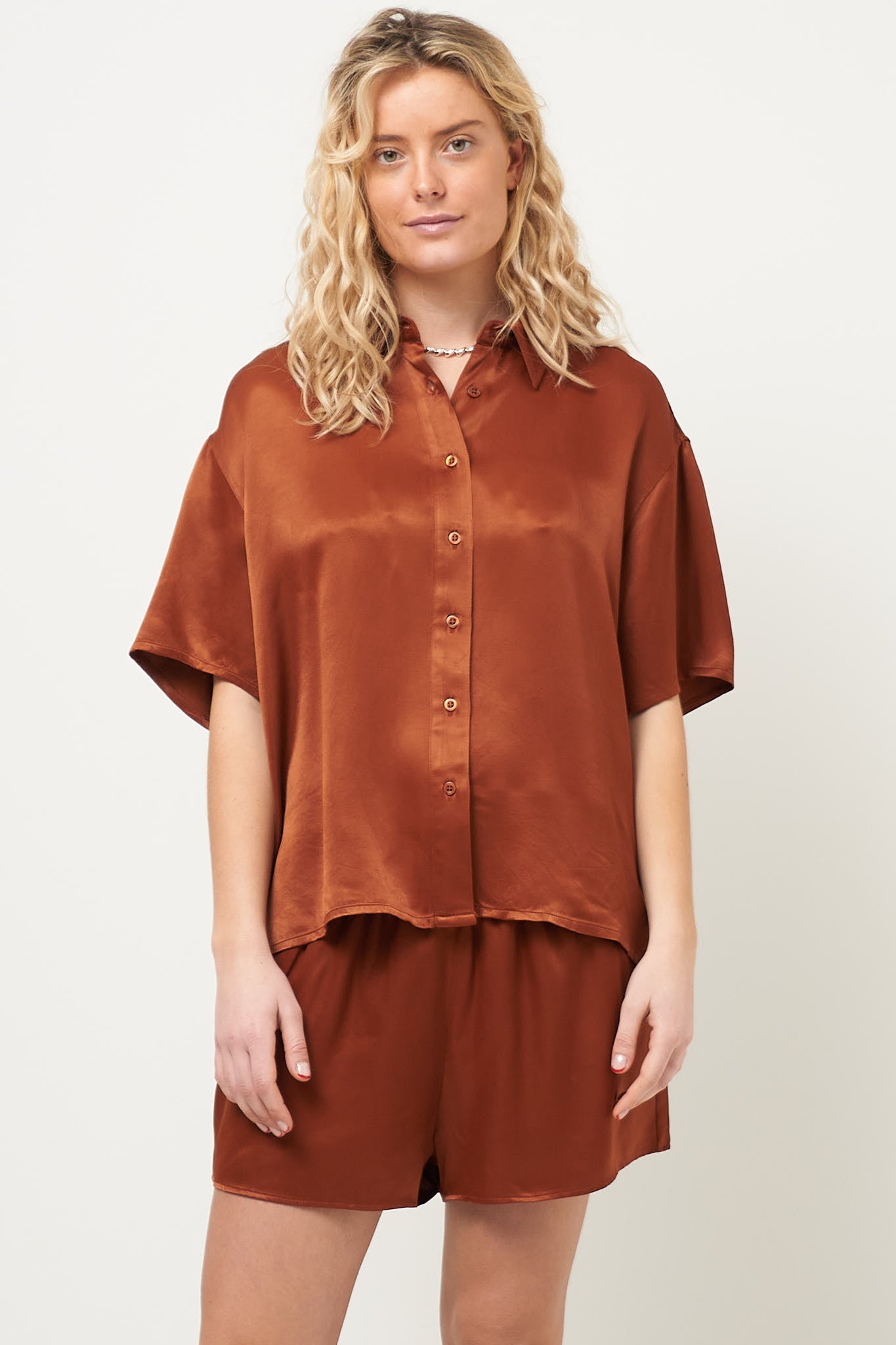 Unyl S/S Shirt Cinnamon Hot på udsalg