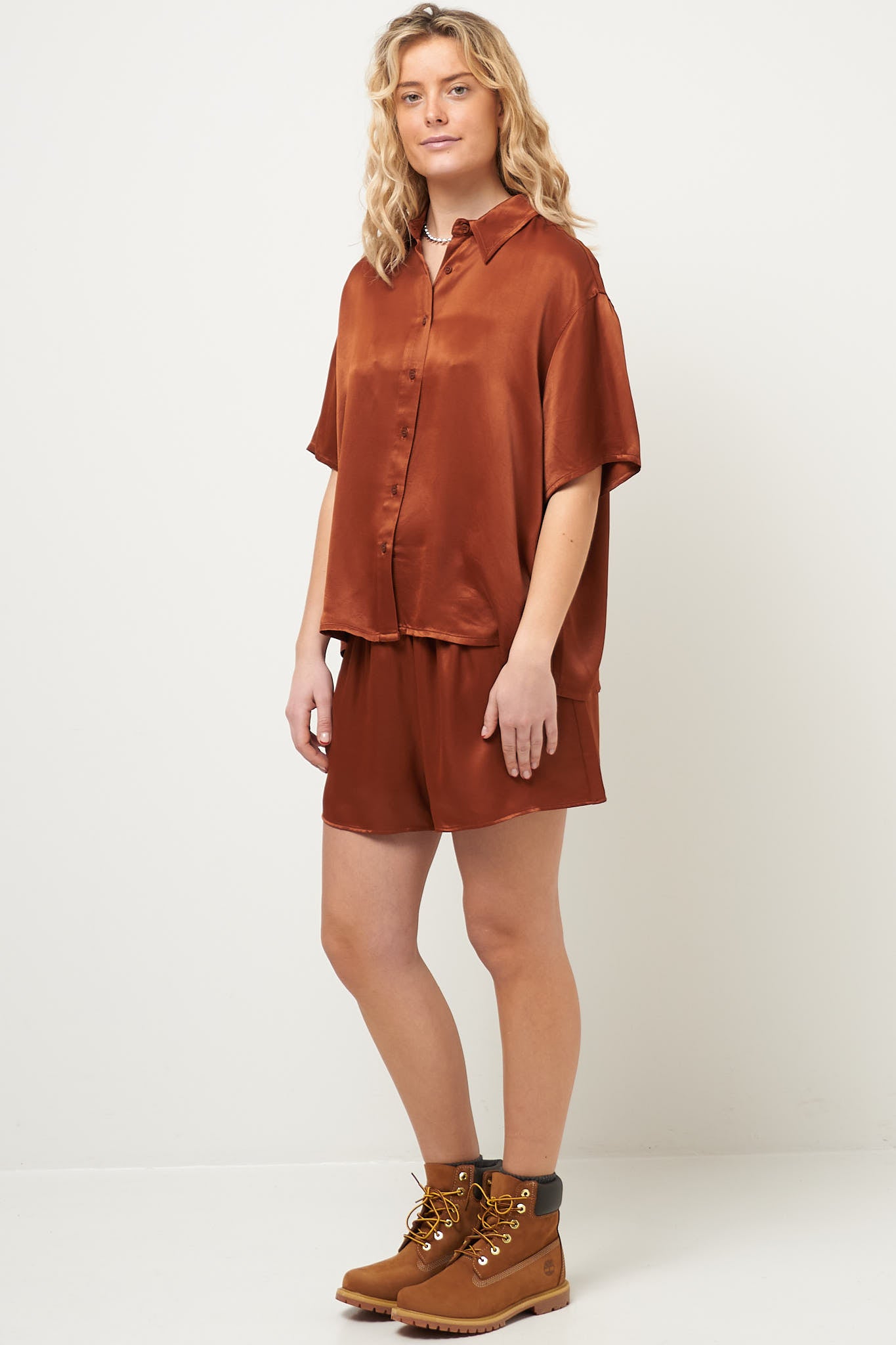 Unyl S/S Shirt Cinnamon Hot på udsalg
