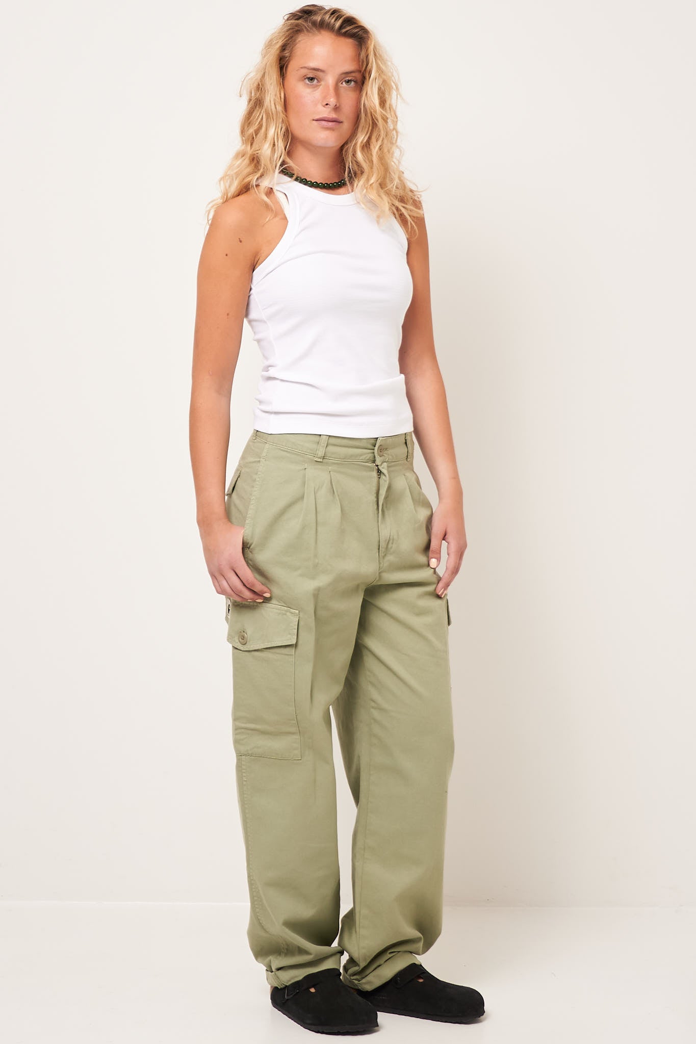 W' Collins Pant Misty Green Online nu