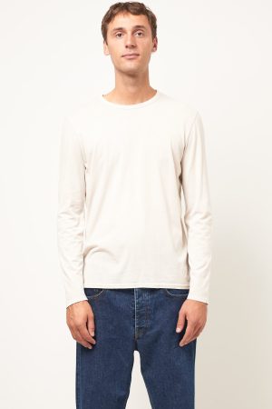 Devon L/S T-Shirt Vintage Ecru