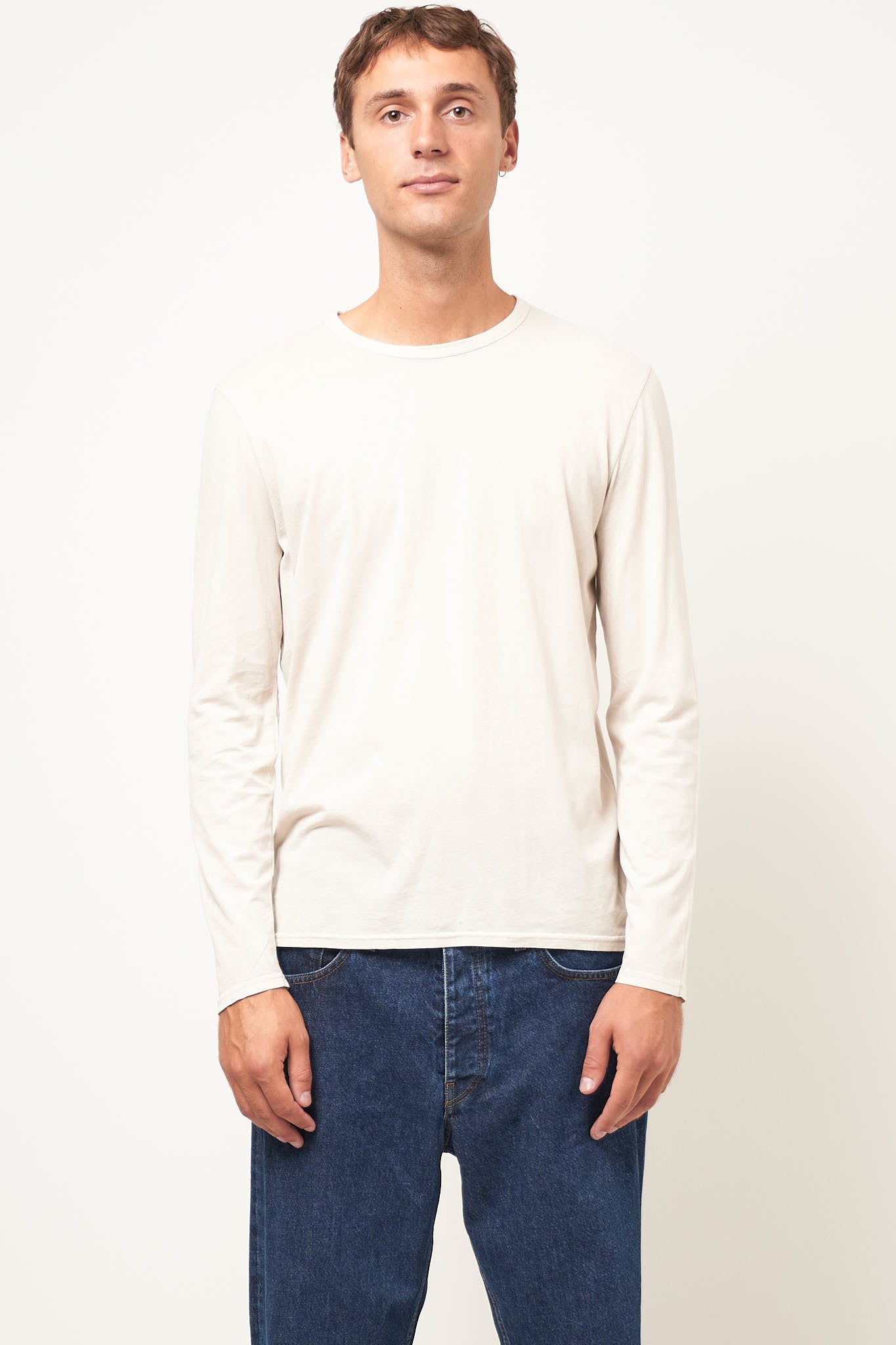 Devon L/S T-Shirt Vintage Ecru