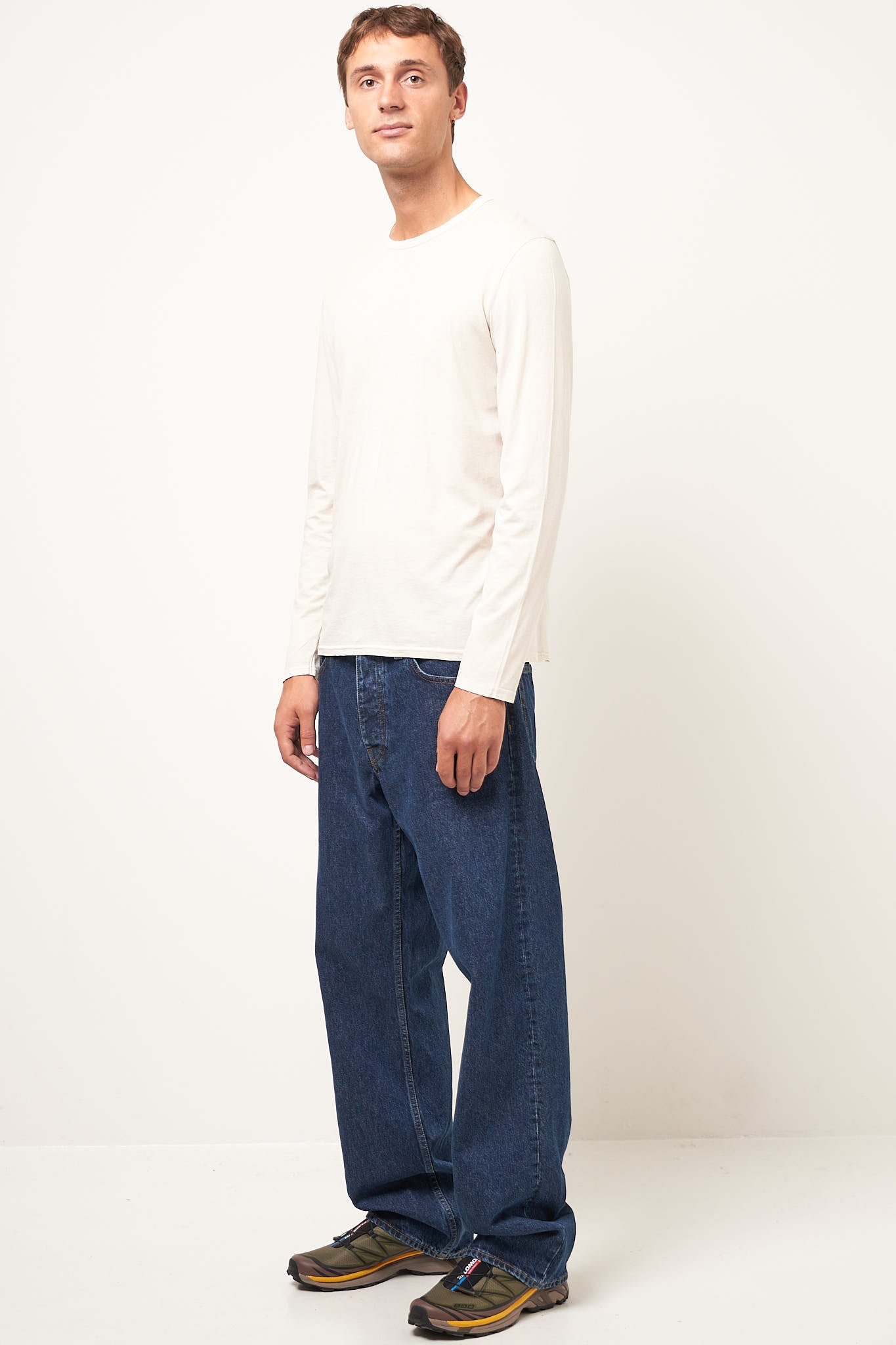 Devon L/S T-Shirt Vintage Ecru